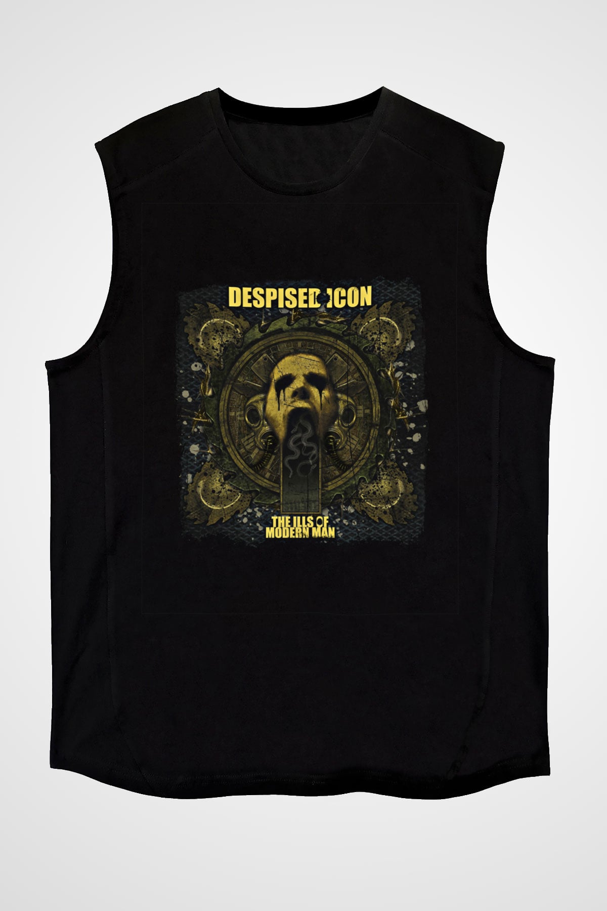 Despised Icon Baskılı Unisex Siyah Kolsuz Tişört