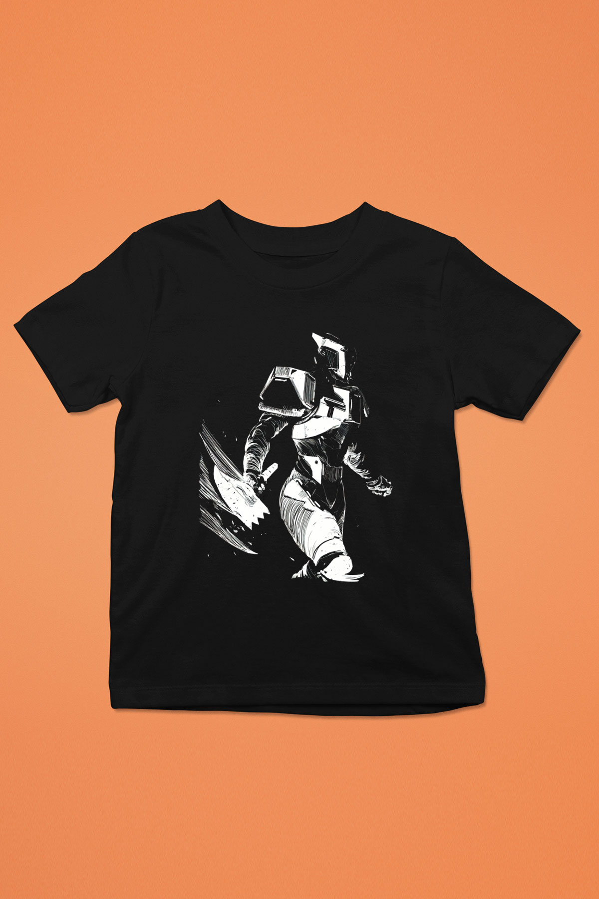Destiny: Rise of Iron Baskılı Siyah Unisex Çocuk Tişört