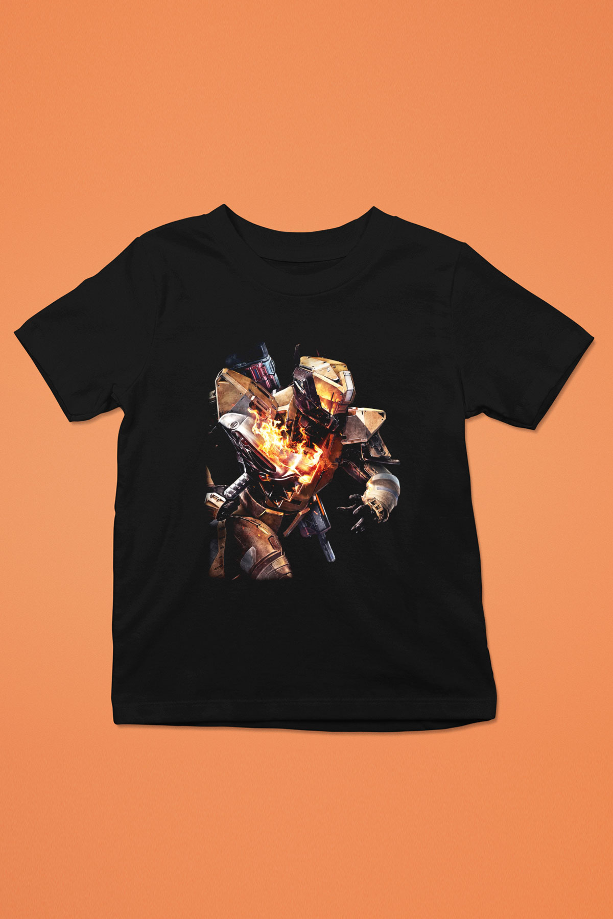 Destiny: Rise of Iron Baskılı Siyah Unisex Çocuk Tişört