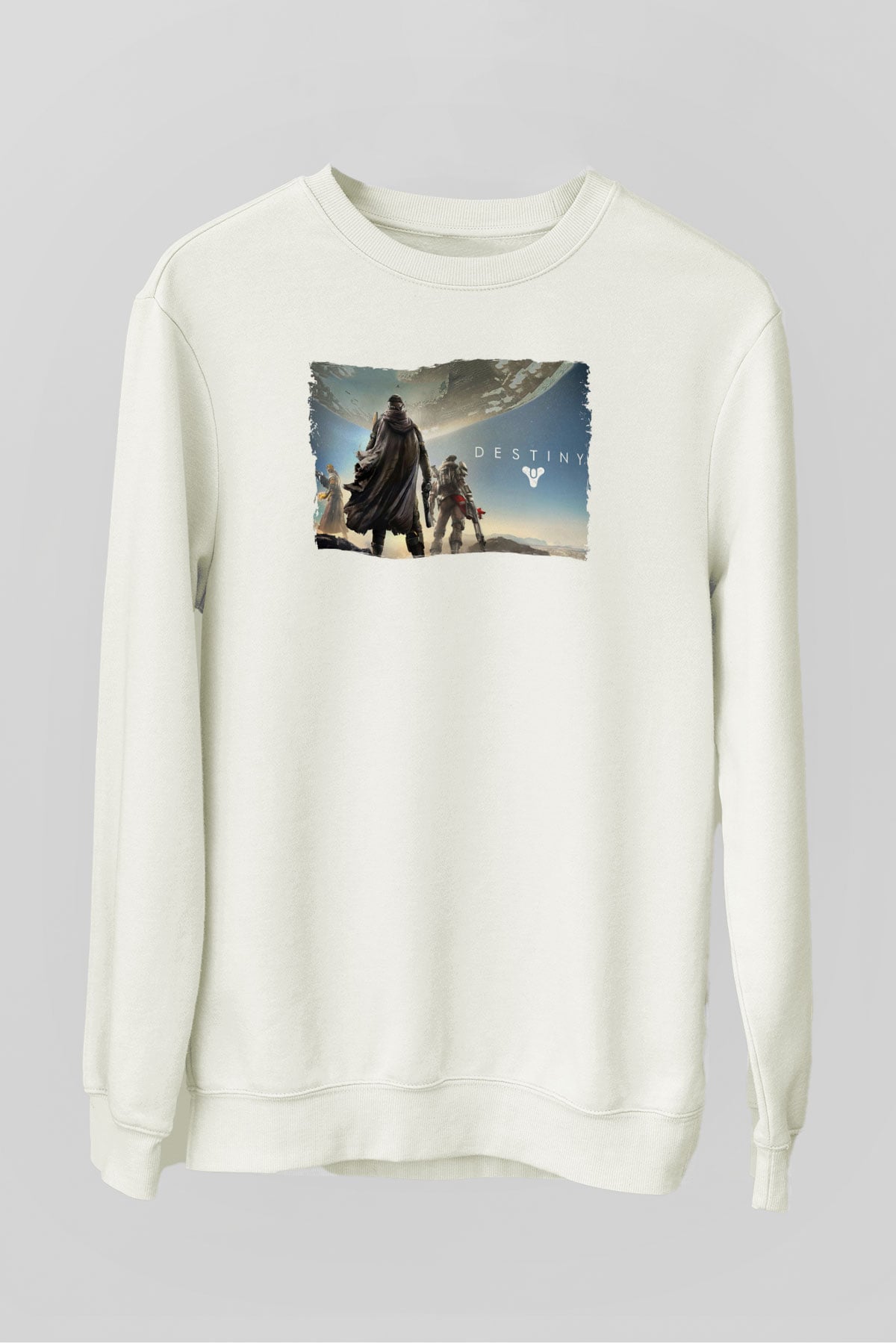 Destiny: Rise of Iron Beyaz Unisex Sweatshirt