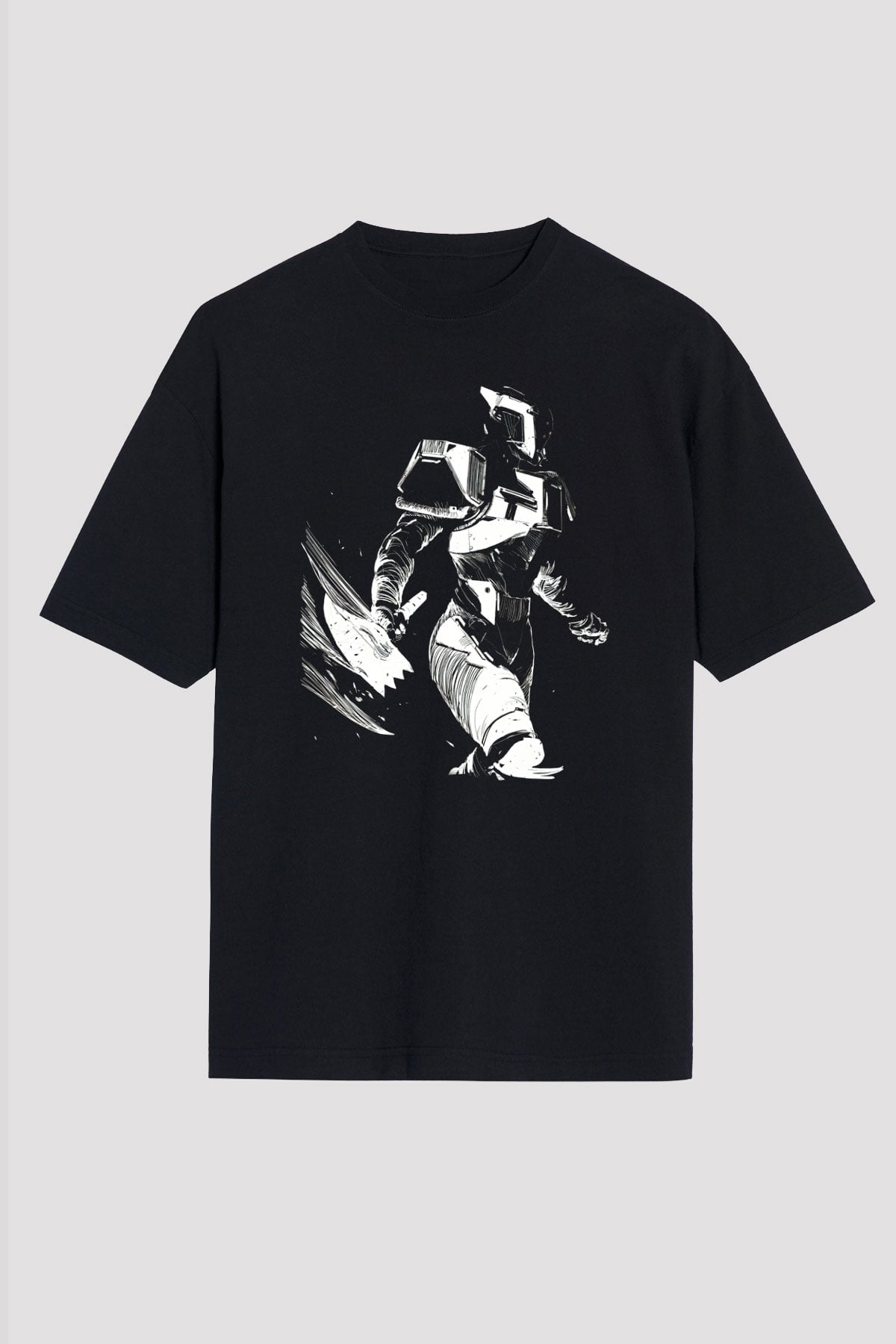 Destiny: Rise of Iron Siyah Unisex Oversize Tişört T-Shirt