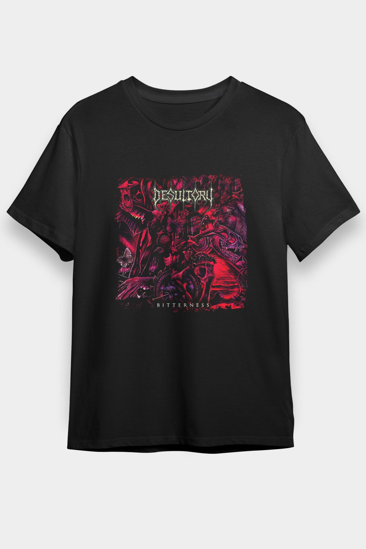 Desultory Baskılı Unisex Siyah Tişört