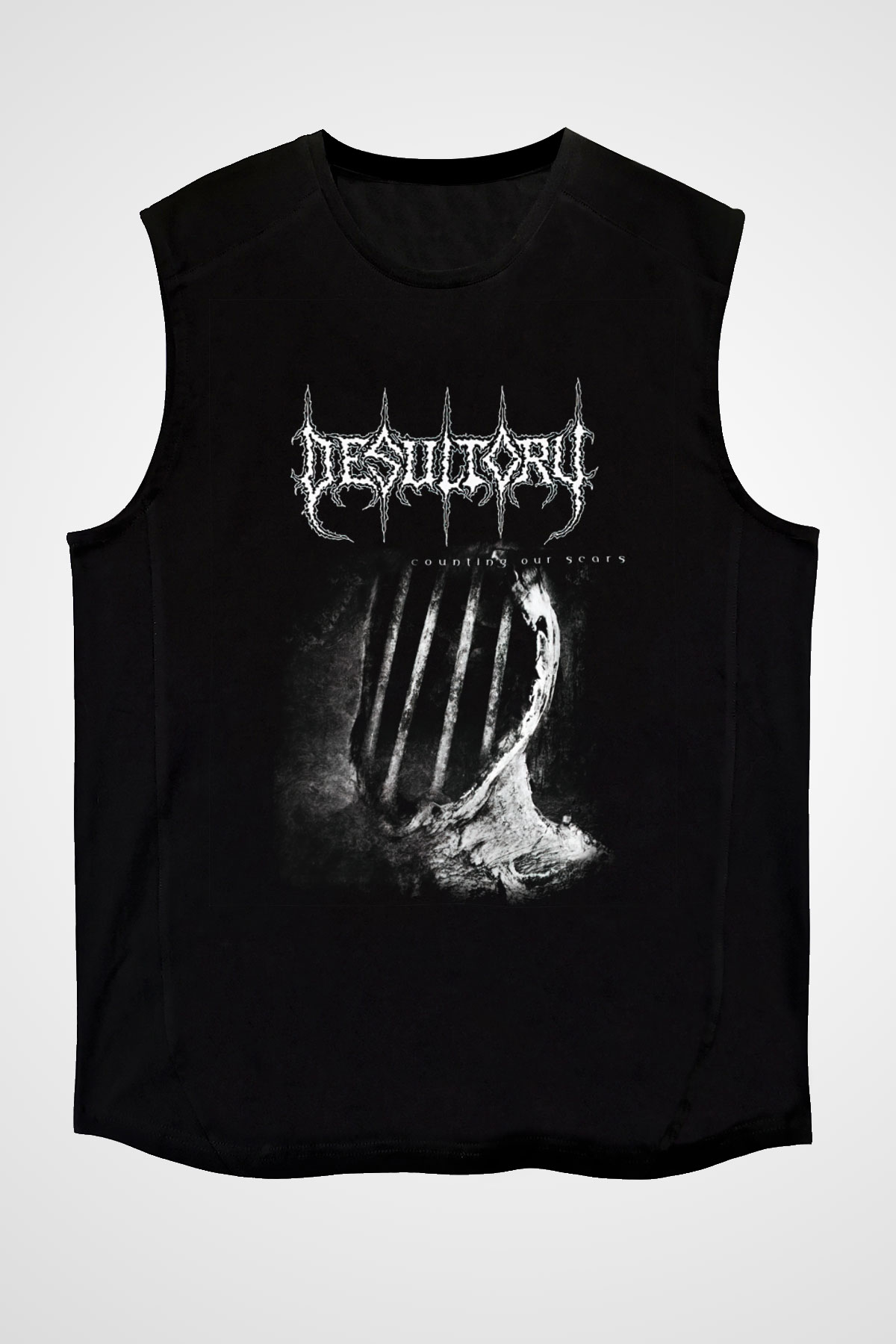 Desultory Siyah Unisex Kolsuz Tişört