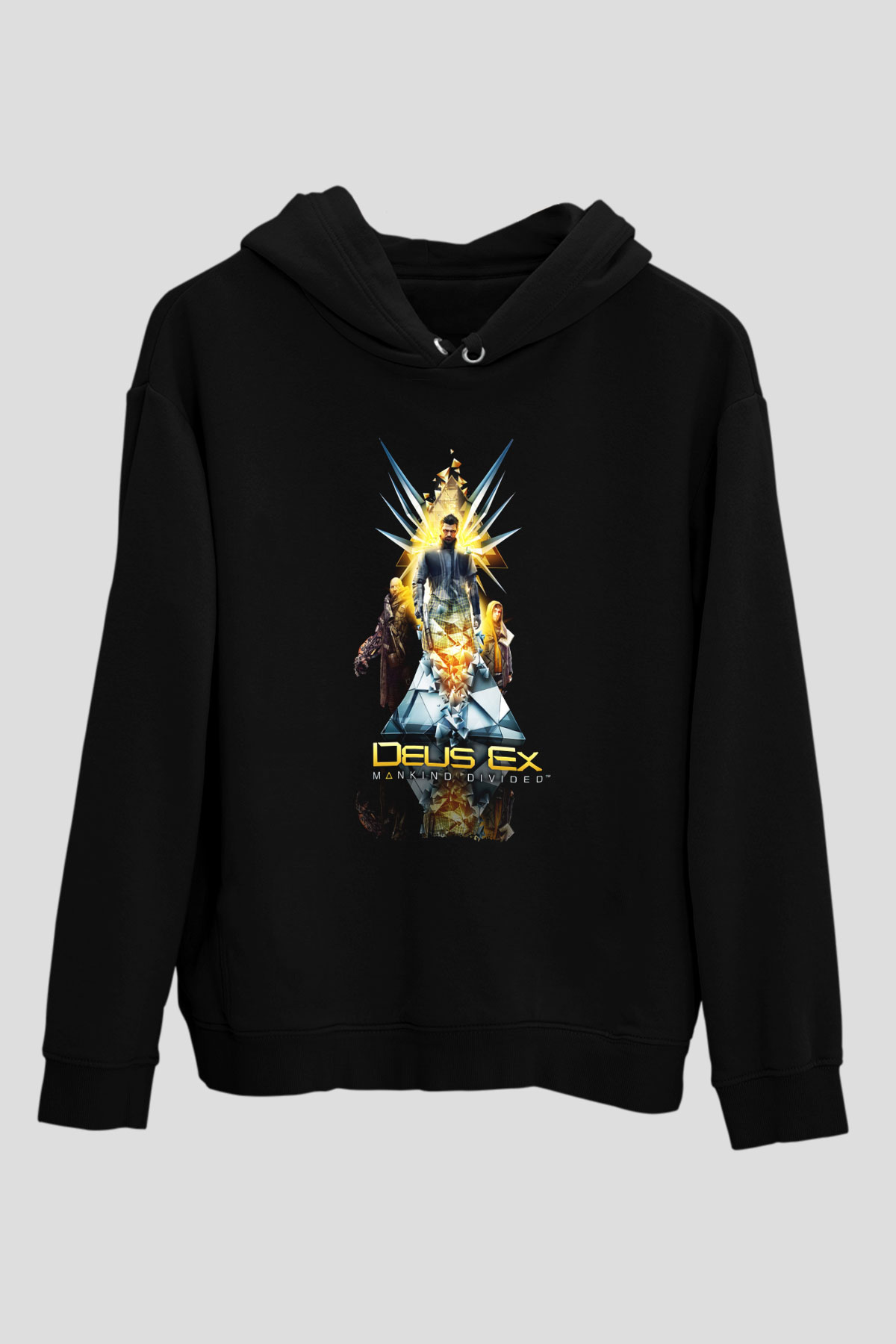 Deus Ex Siyah Unisex Hoodie