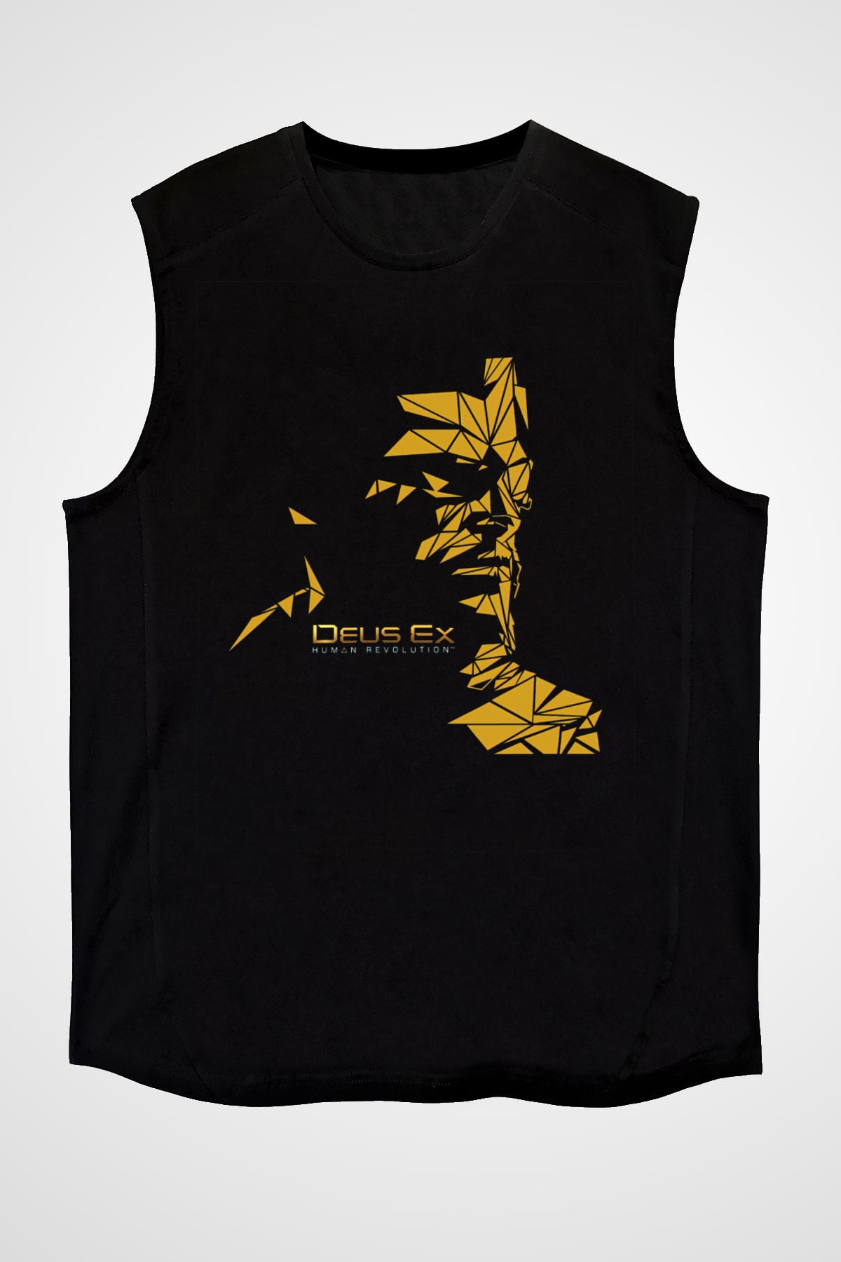 Deus Ex Siyah Unisex Kolsuz Tişört