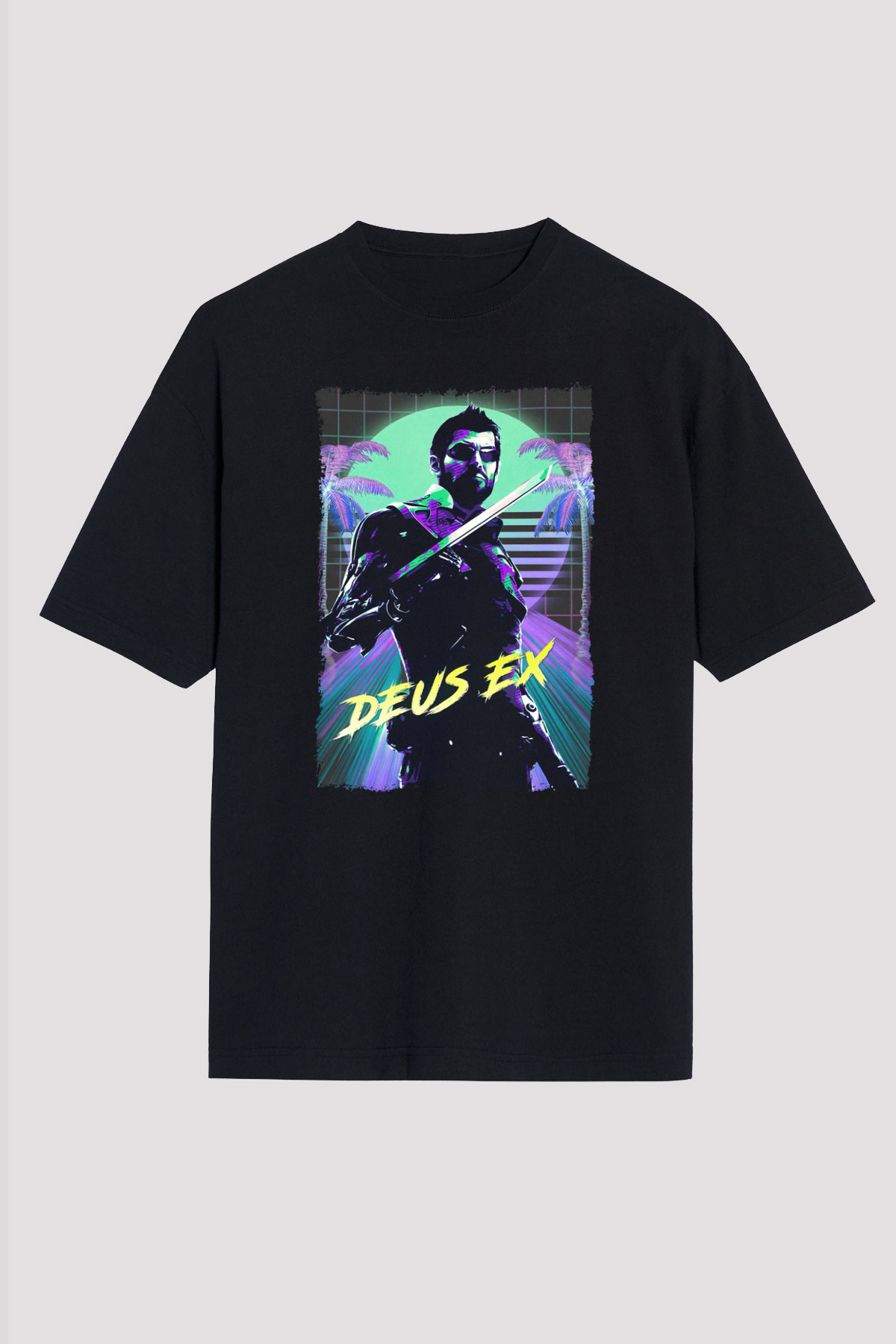 Deus Ex Siyah Unisex Tişört T-Shirt