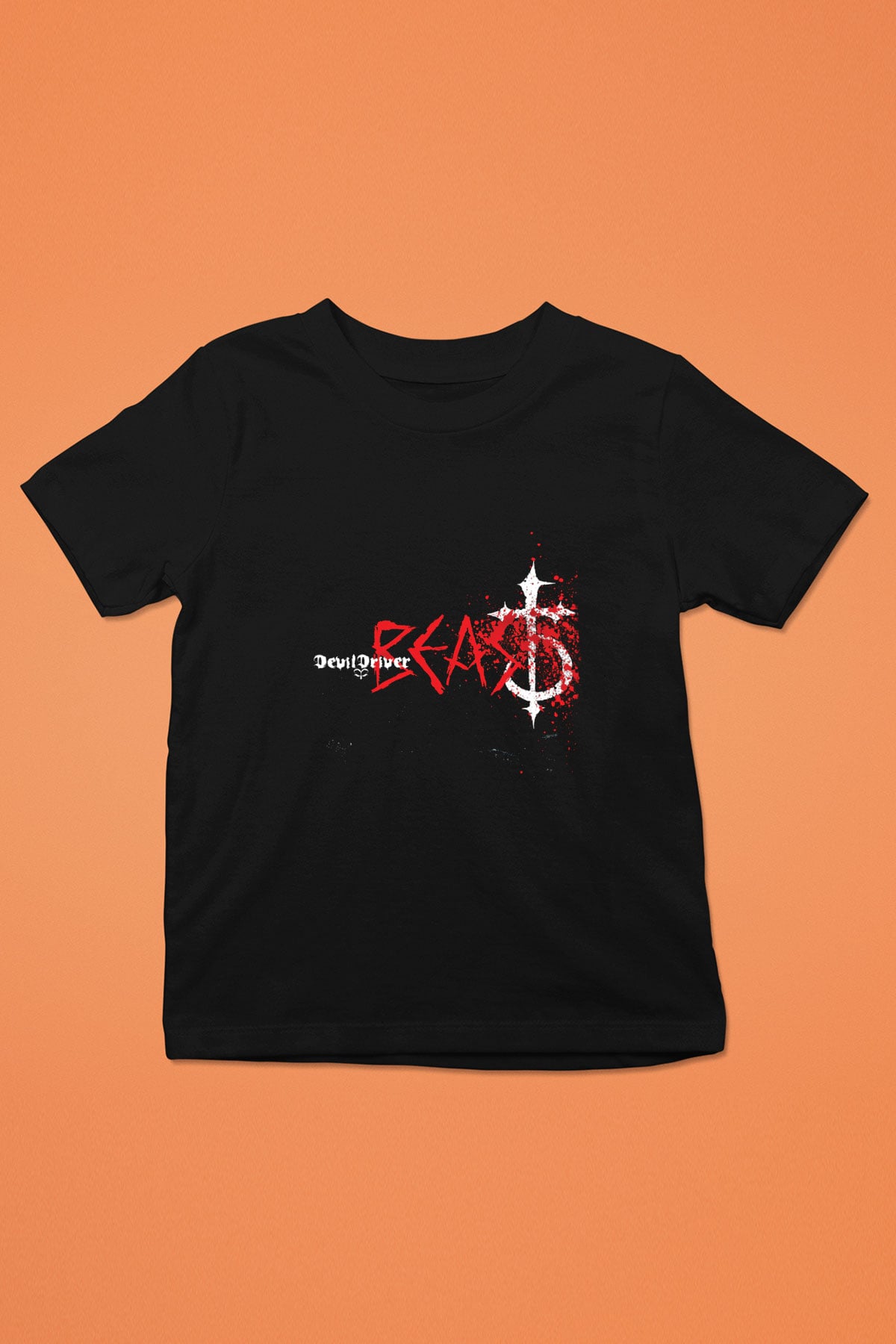 Devil Driver Baskılı Unisex Siyah Çocuk Tişört