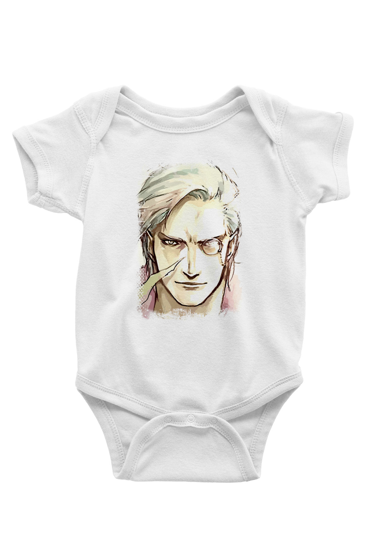 Devil May Cry Baskılı Beyaz Unisex Bebek Body - Zıbın
