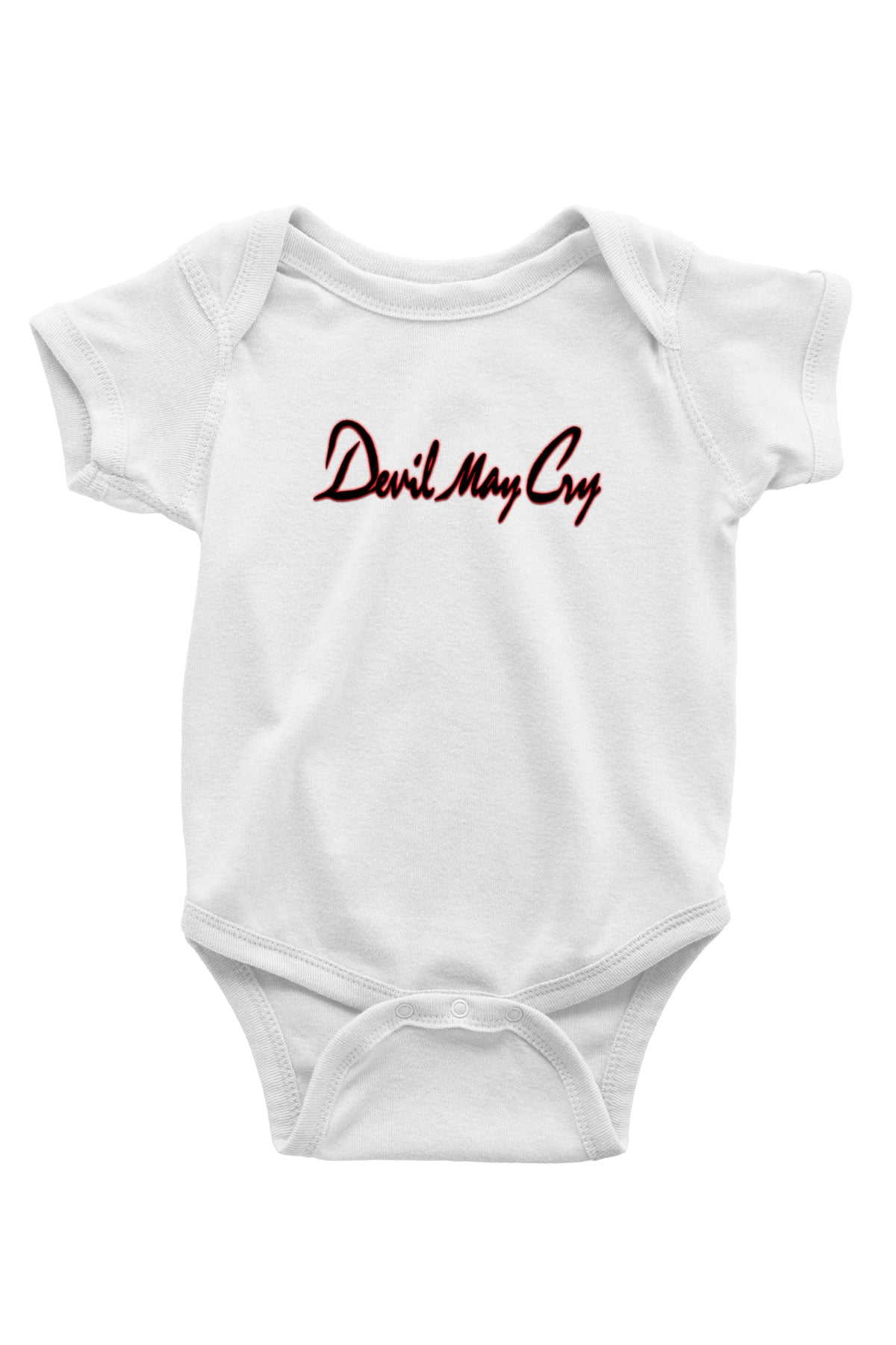 Devil May Cry Baskılı Beyaz Unisex Bebek Body - Zıbın