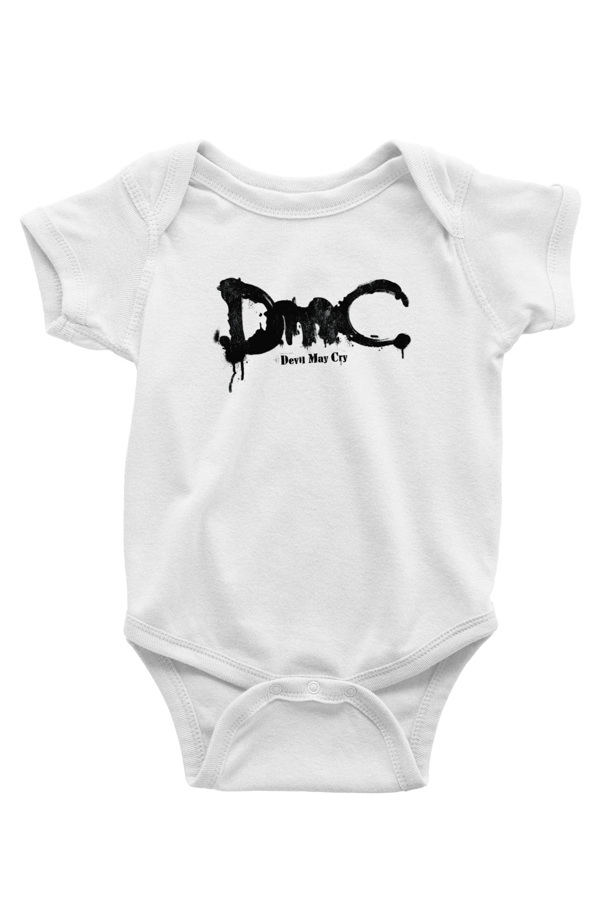 Devil May Cry Baskılı Beyaz Unisex Bebek Body - Zıbın