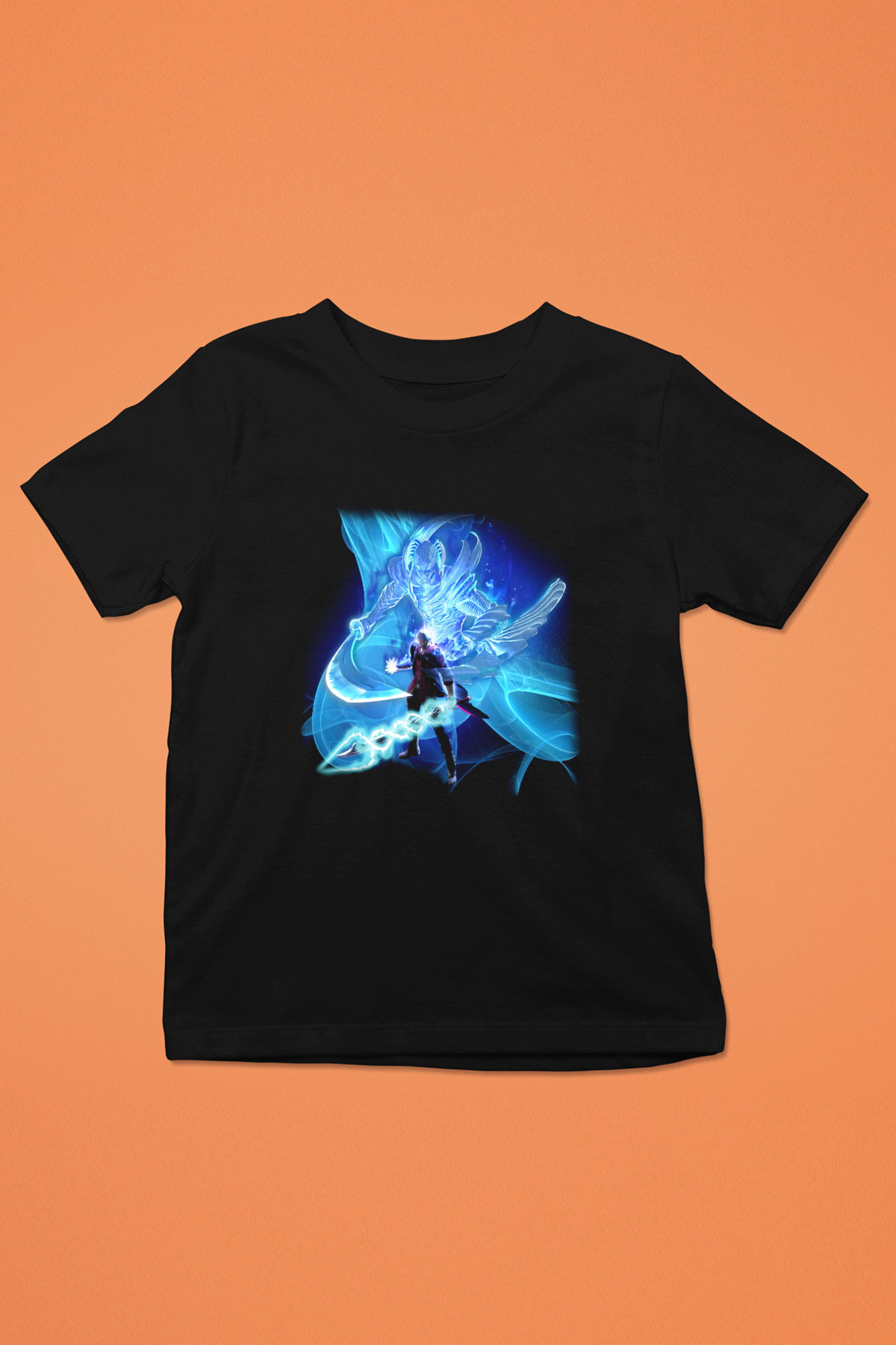 Devil May Cry Baskılı Siyah Unisex Çocuk Tişört