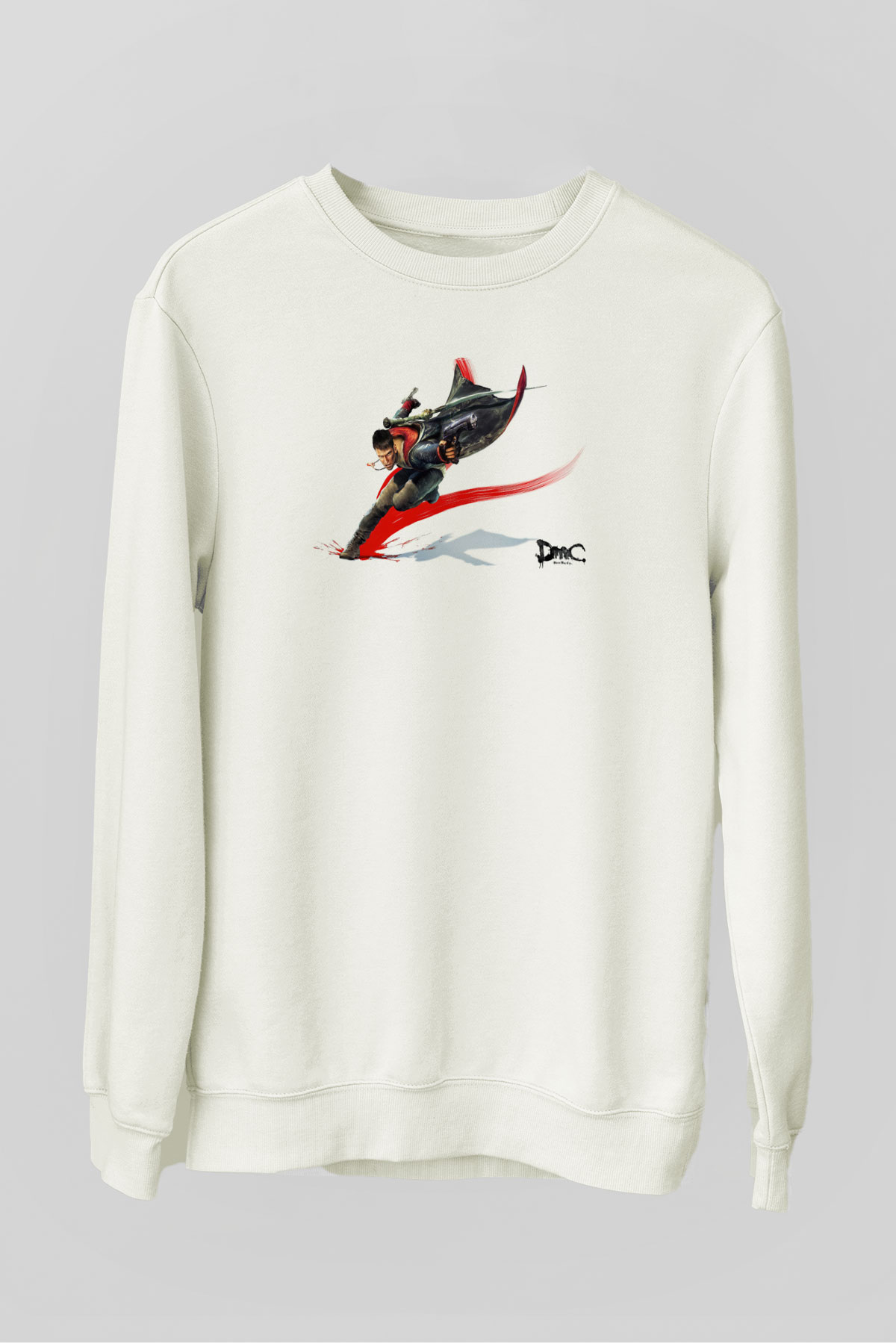Devil May Cry Beyaz Unisex Sweatshirt