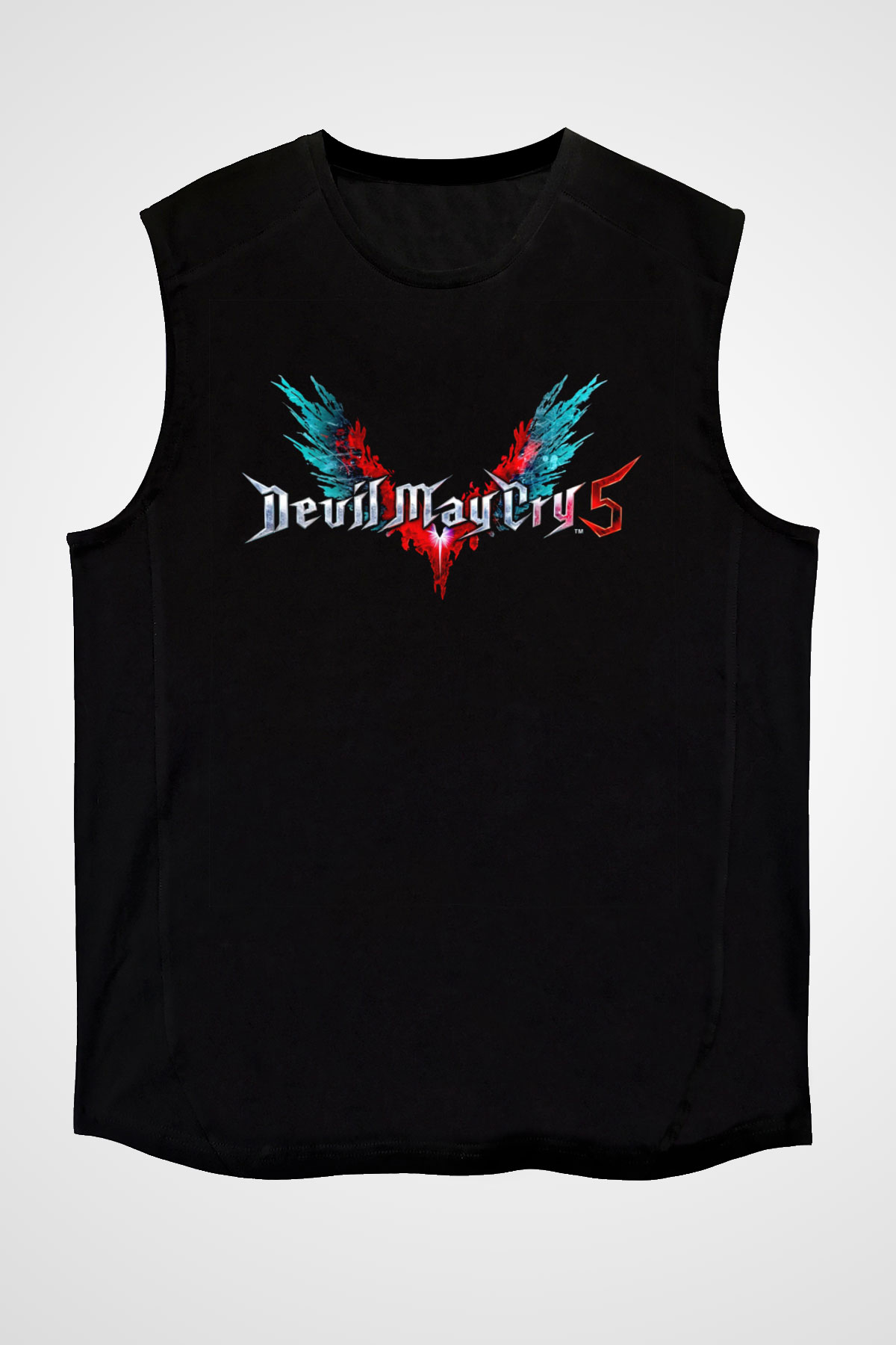 Devil May Cry Siyah Unisex Kolsuz Tişört