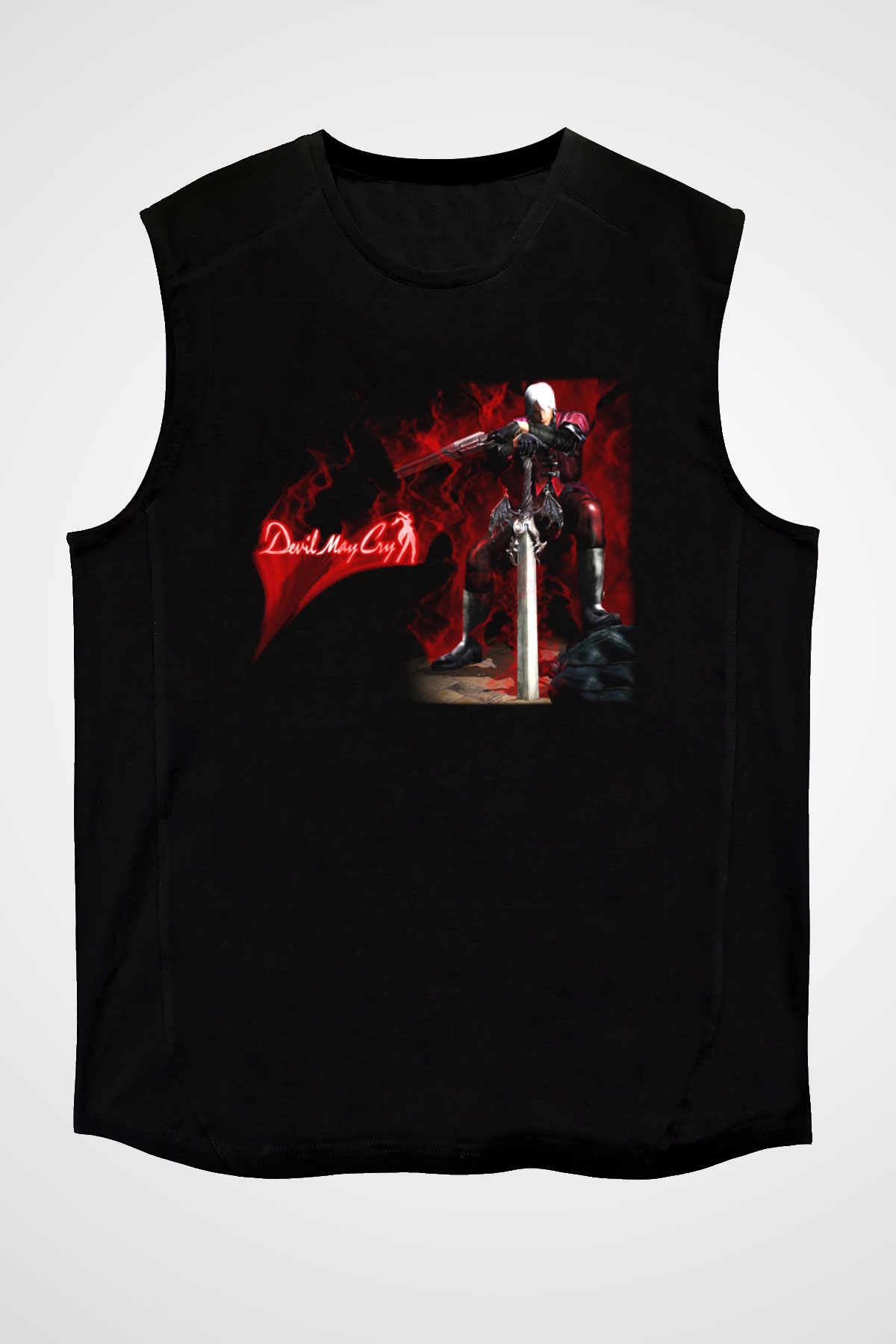 Devil May Cry Siyah Unisex Kolsuz Tişört