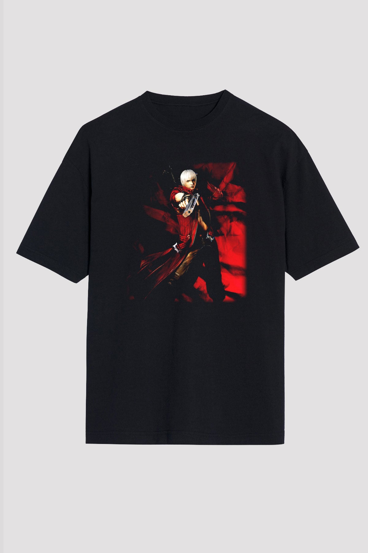 Devil May Cry Siyah Unisex Oversize Tişört T-Shirt