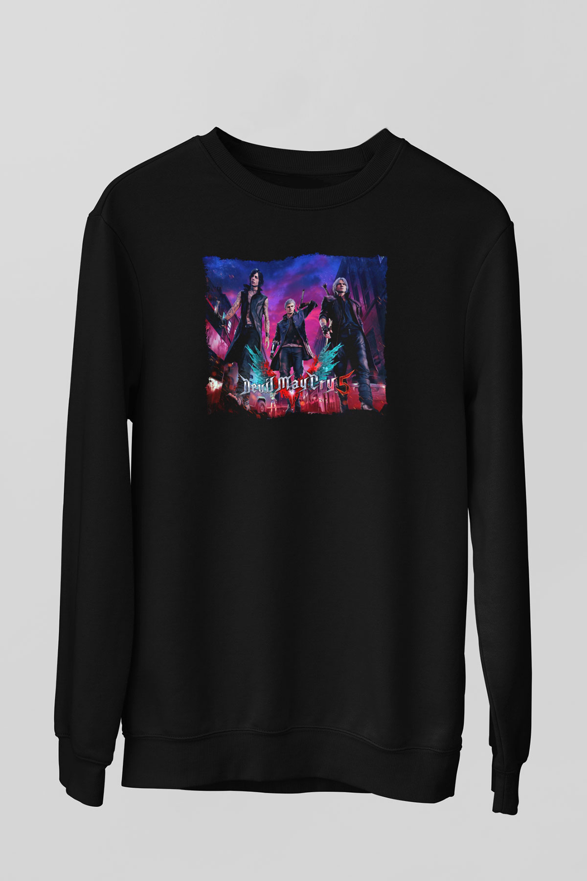 Devil May Cry Siyah Unisex Sweatshirt