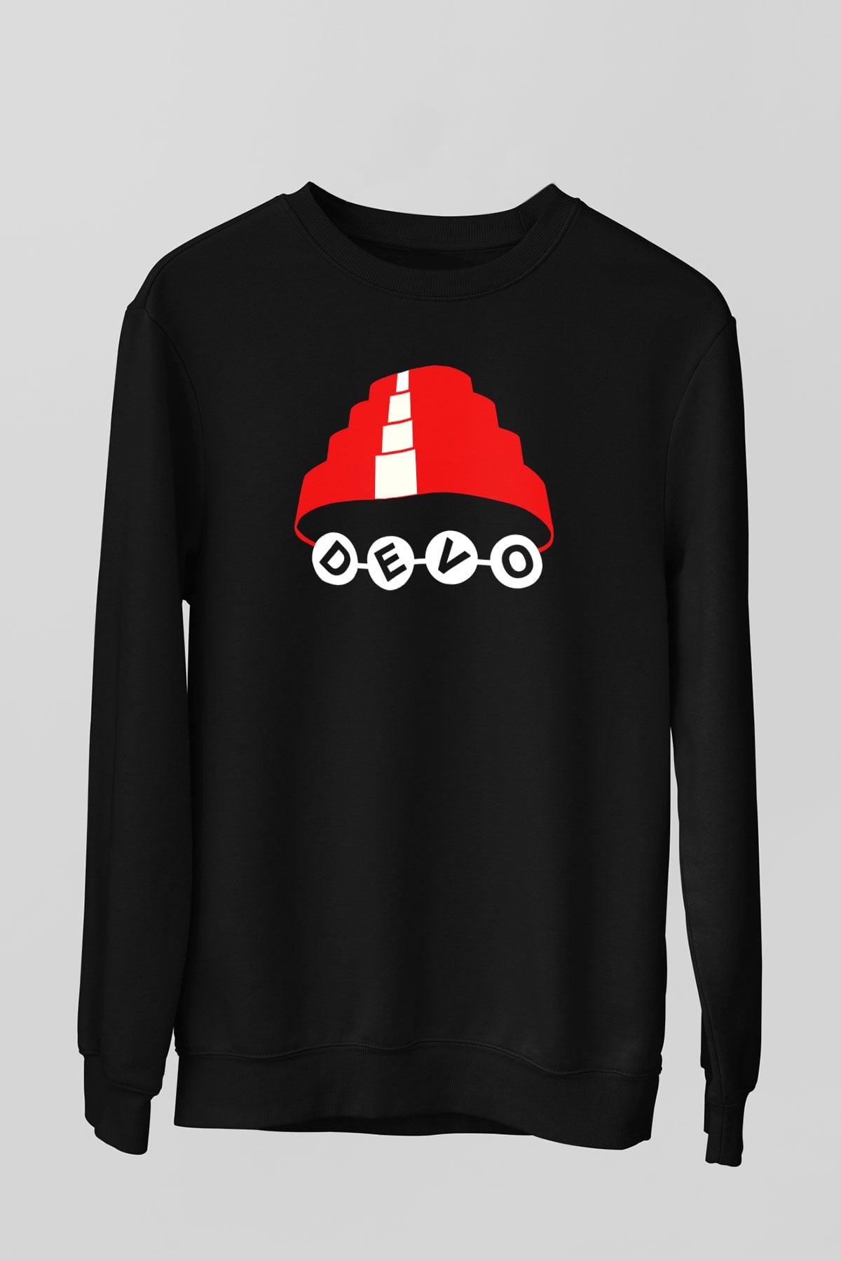 Devo Siyah Unisex Sweatshirt
