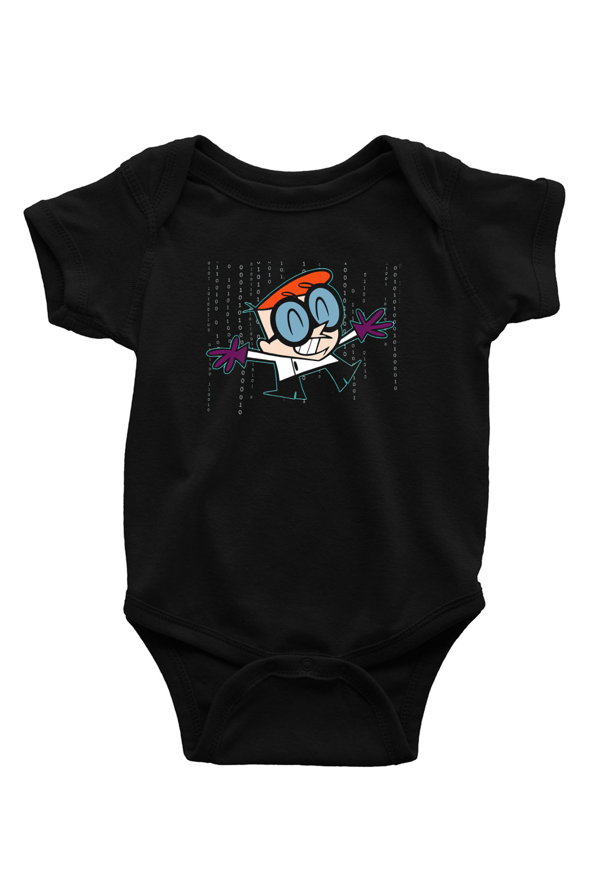 Dexter's Laboratory Siyah Bebek Body - Zıbın