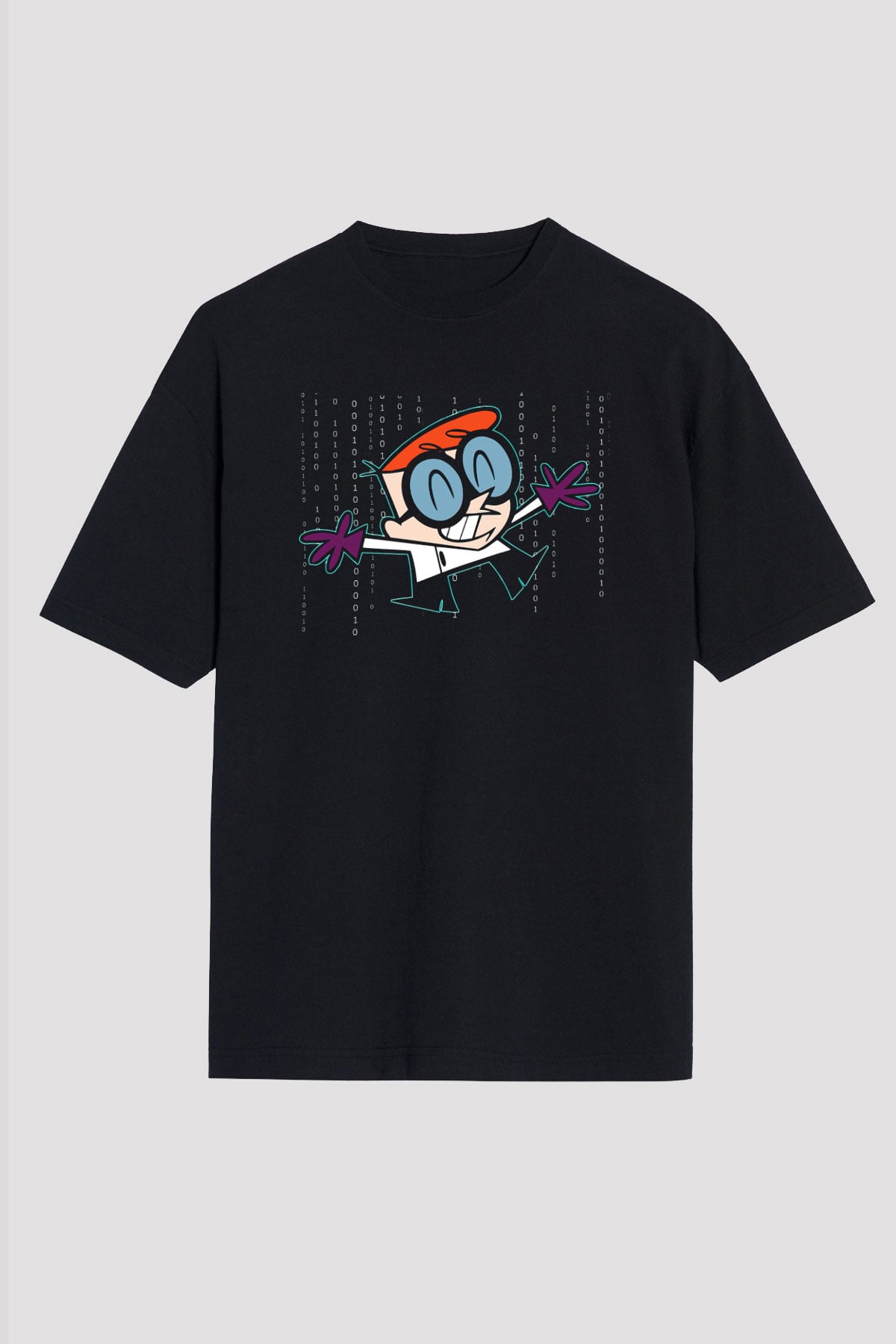 Dexter's Laboratory Siyah Unisex Tişört T-Shirt