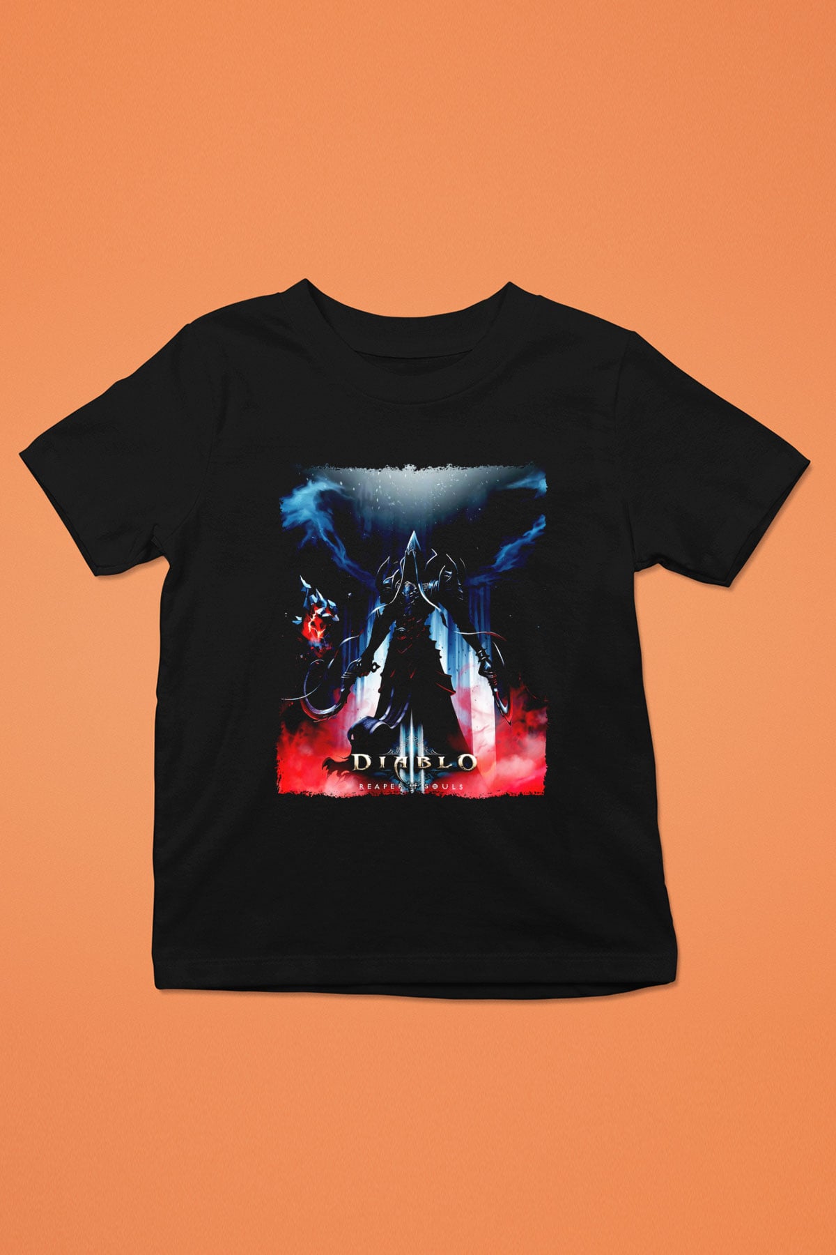 Diablo Siyah Unisex Çocuk Tişört