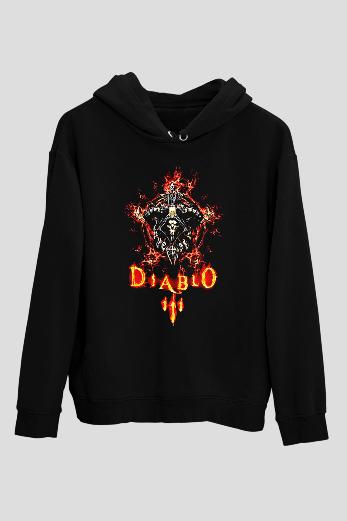 Diablo Siyah Unisex Hoodie