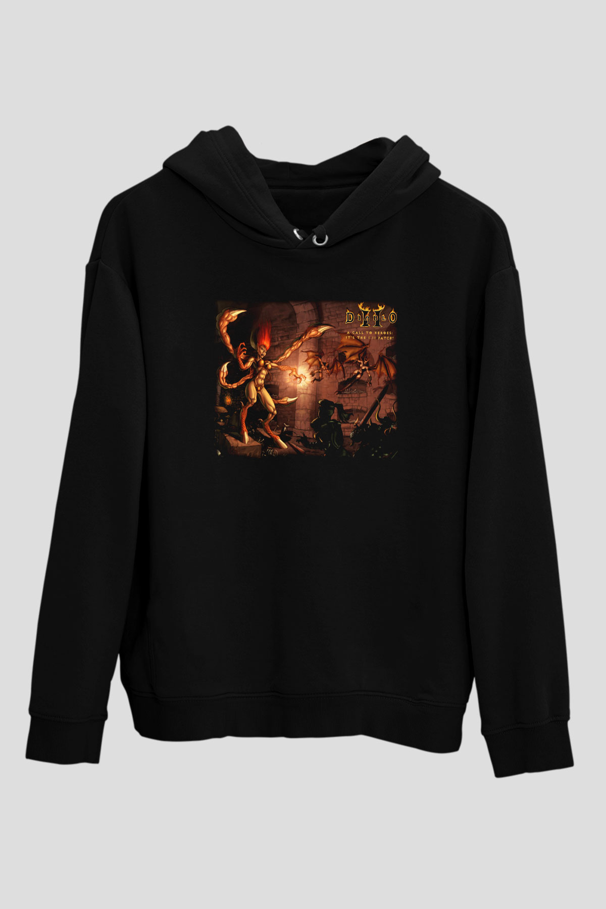 Diablo Siyah Unisex Hoodie