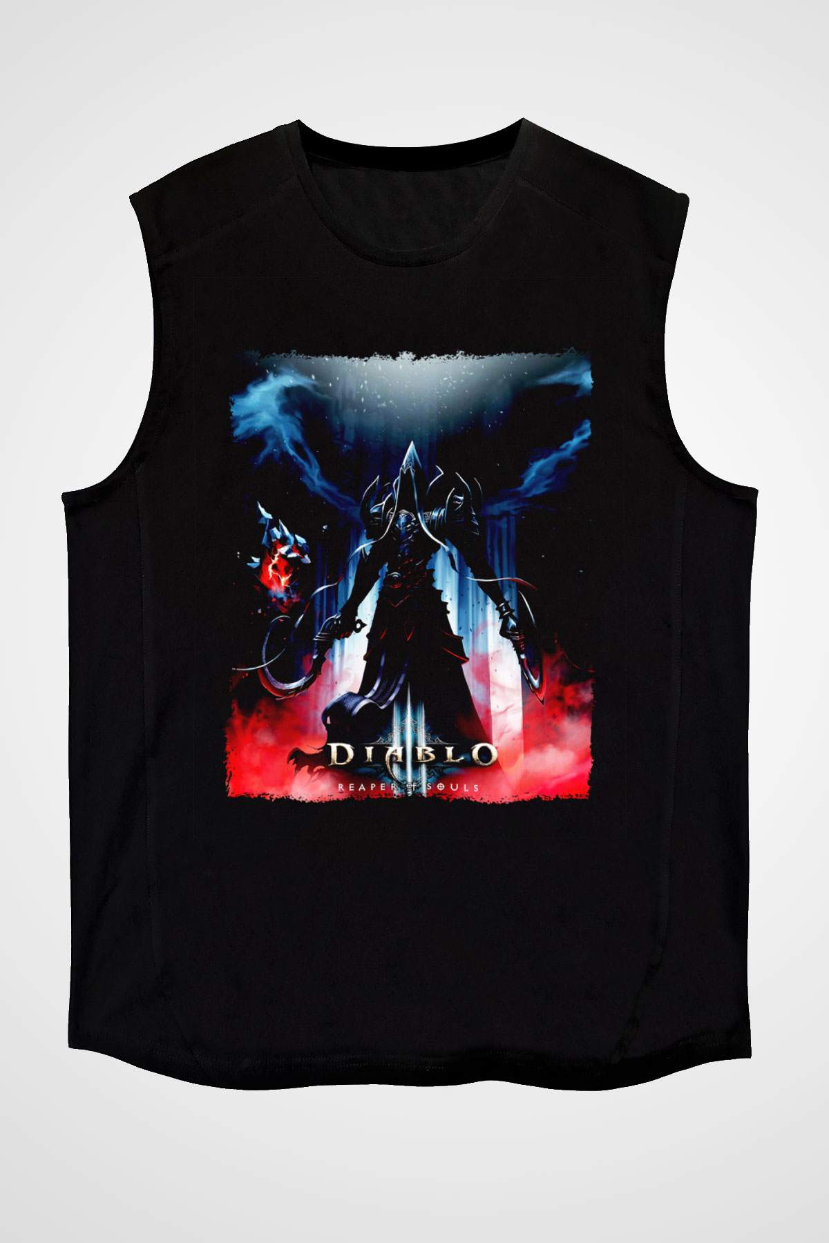 Diablo Siyah Unisex Kolsuz Tişört