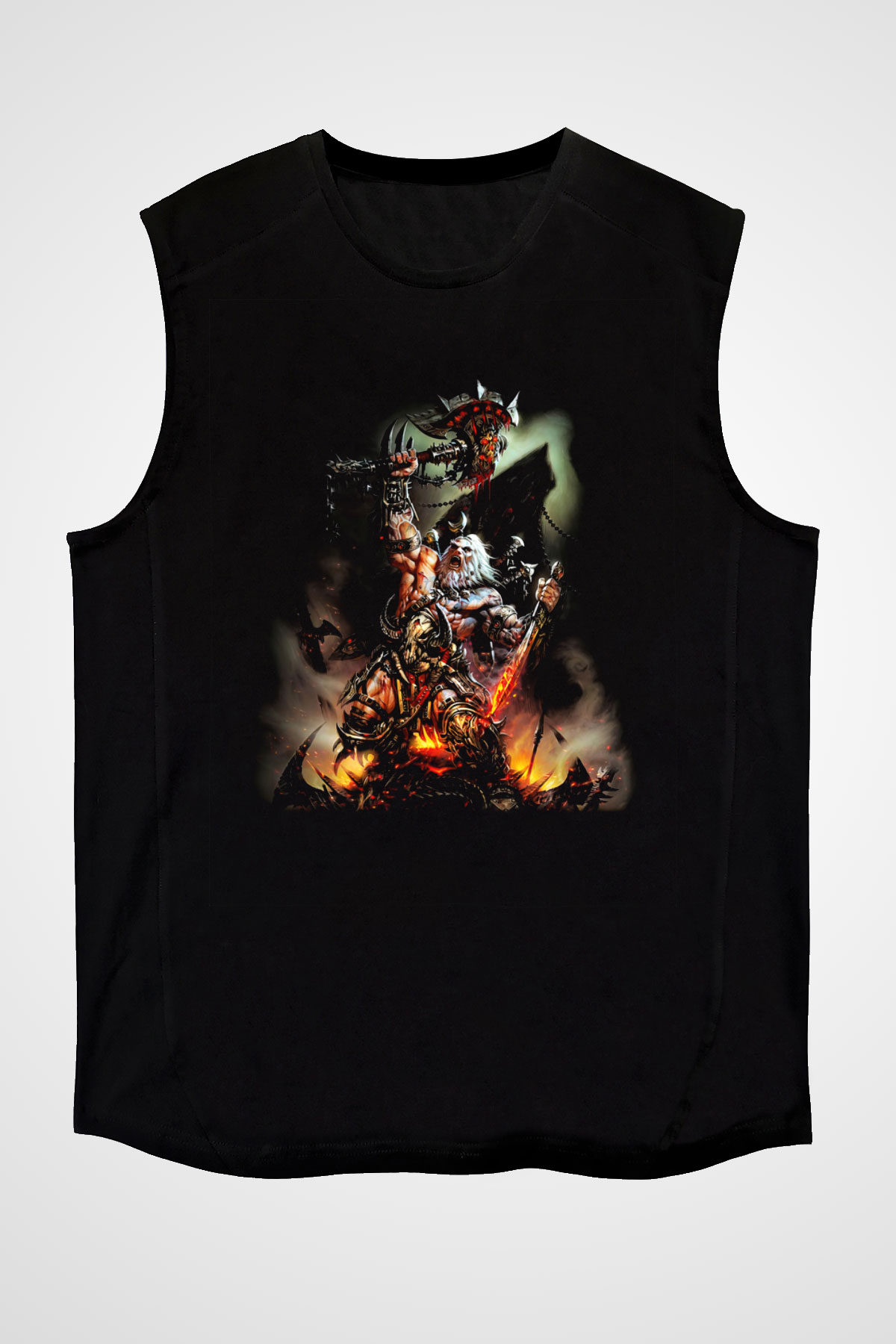 Diablo Siyah Unisex Kolsuz Tişört