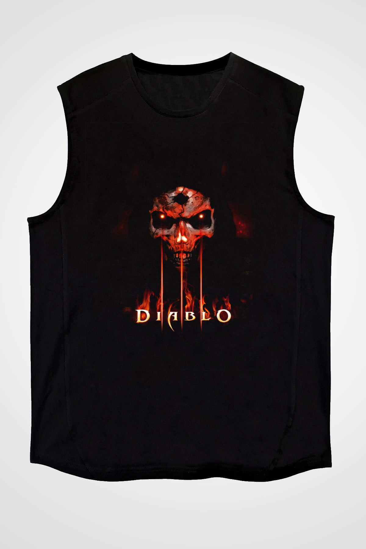 Diablo Siyah Unisex Kolsuz Tişört