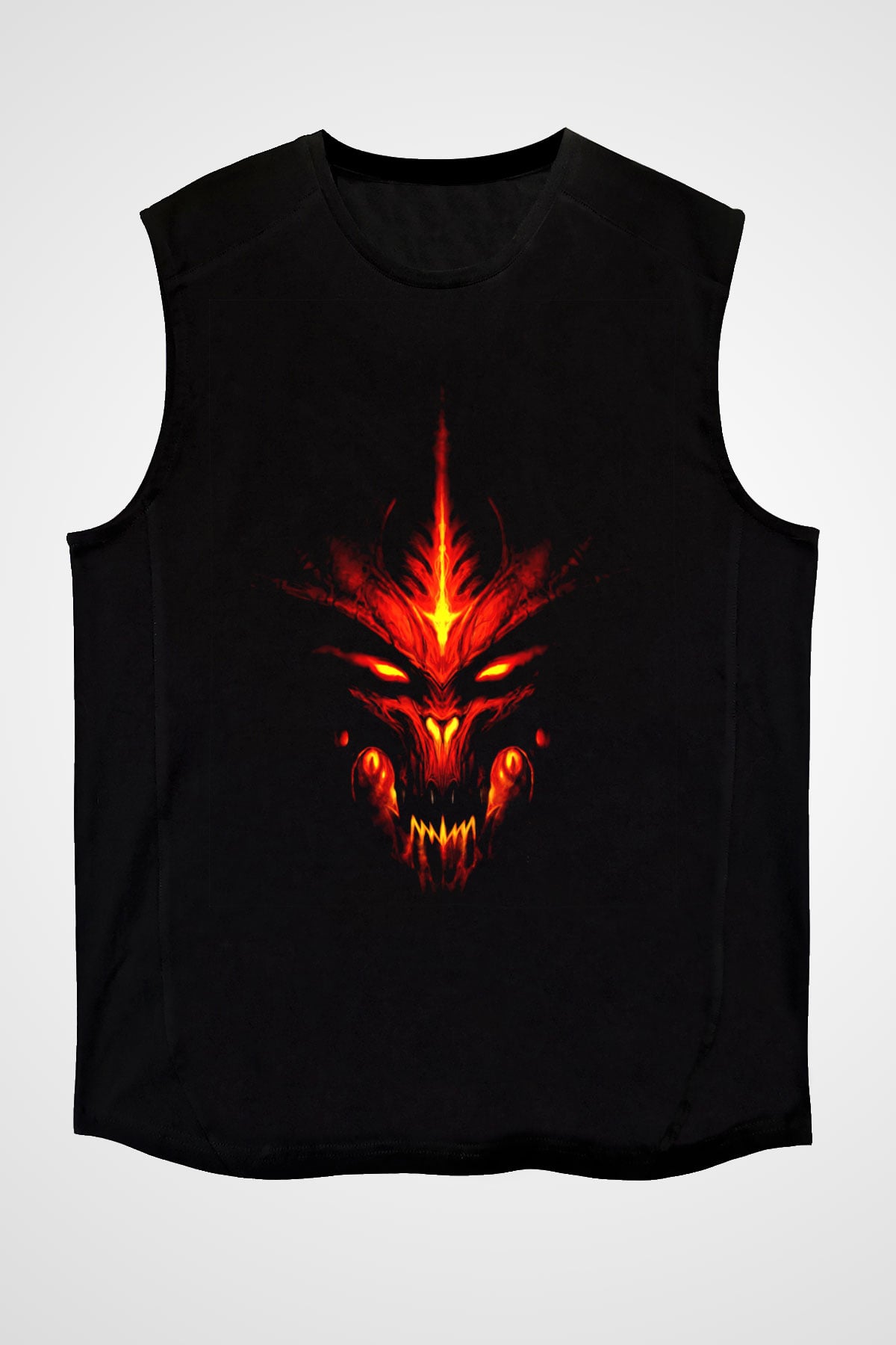 Diablo Siyah Unisex Kolsuz Tişört