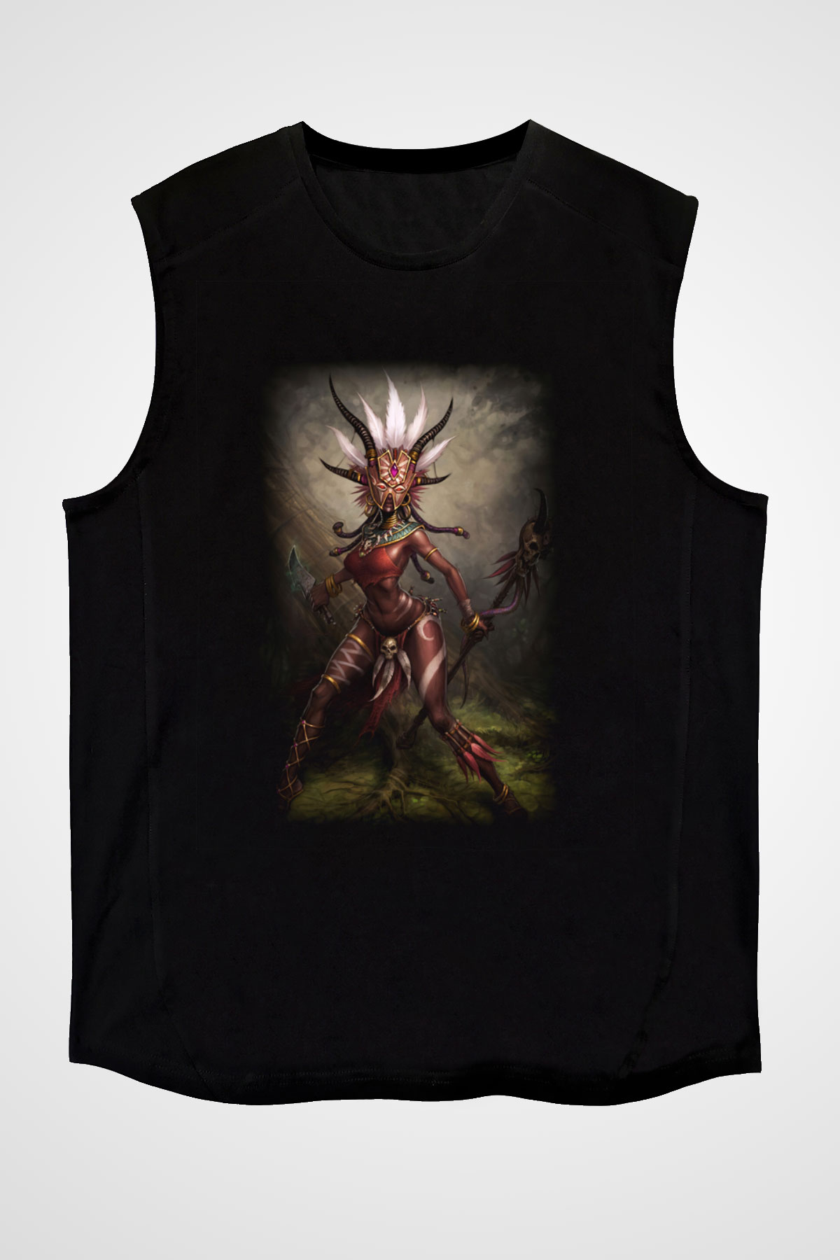Diablo Siyah Unisex Kolsuz Tişört
