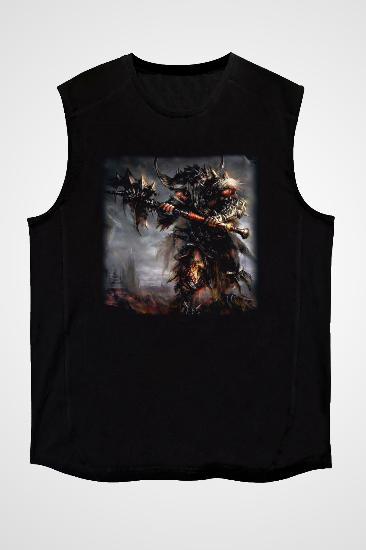 Diablo Siyah Unisex Kolsuz Tişört