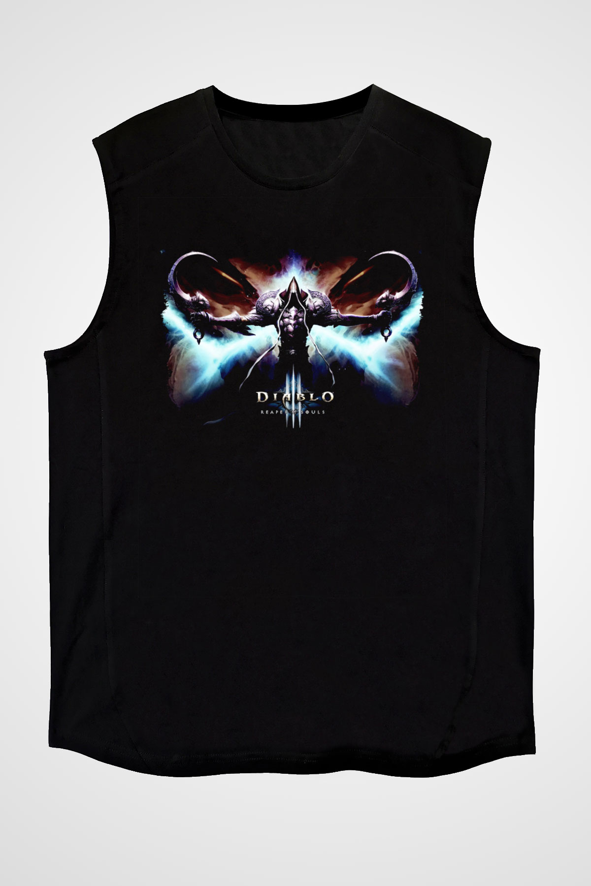 Diablo Siyah Unisex Kolsuz Tişört