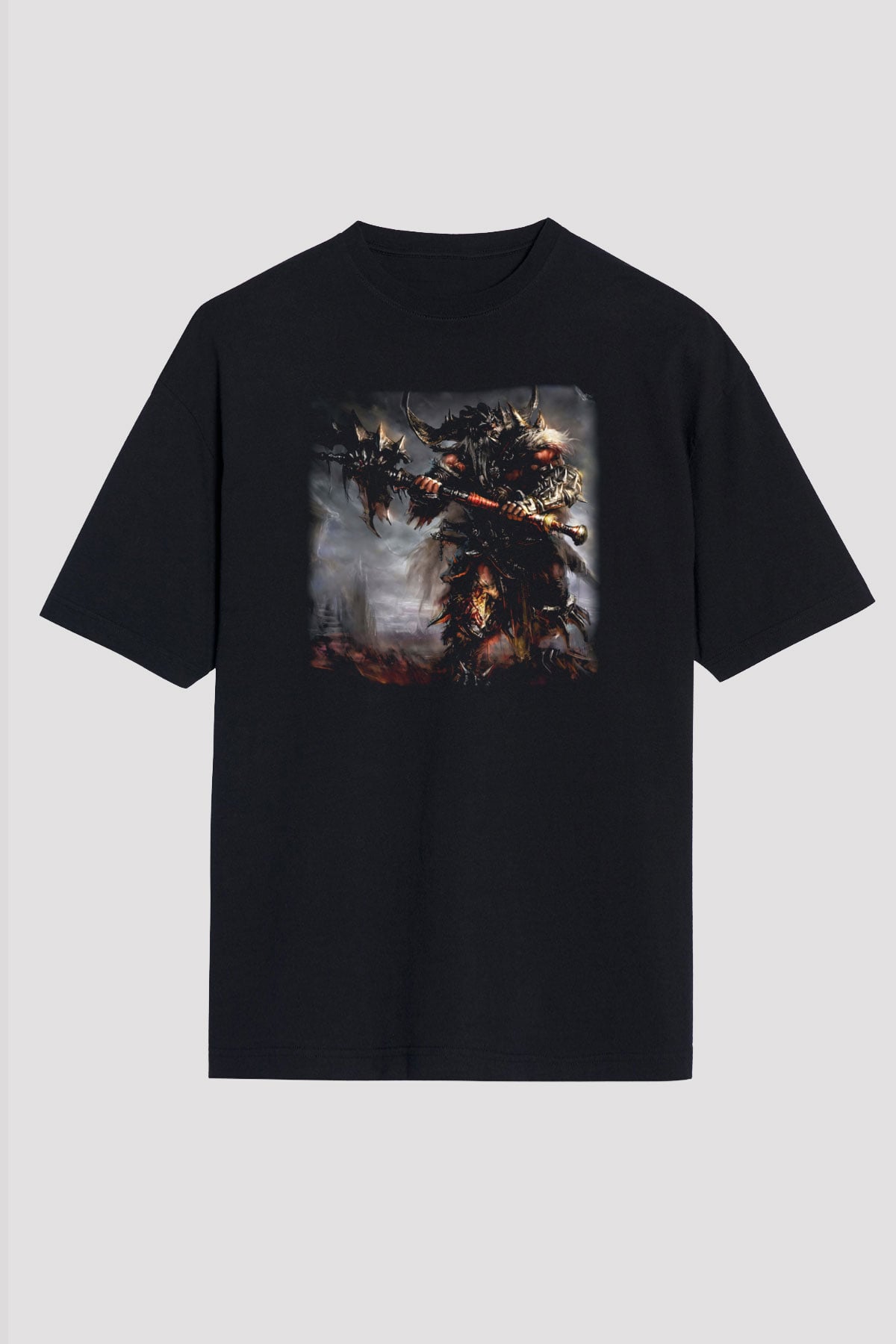Diablo Siyah Unisex Oversize Tişört T-Shirt