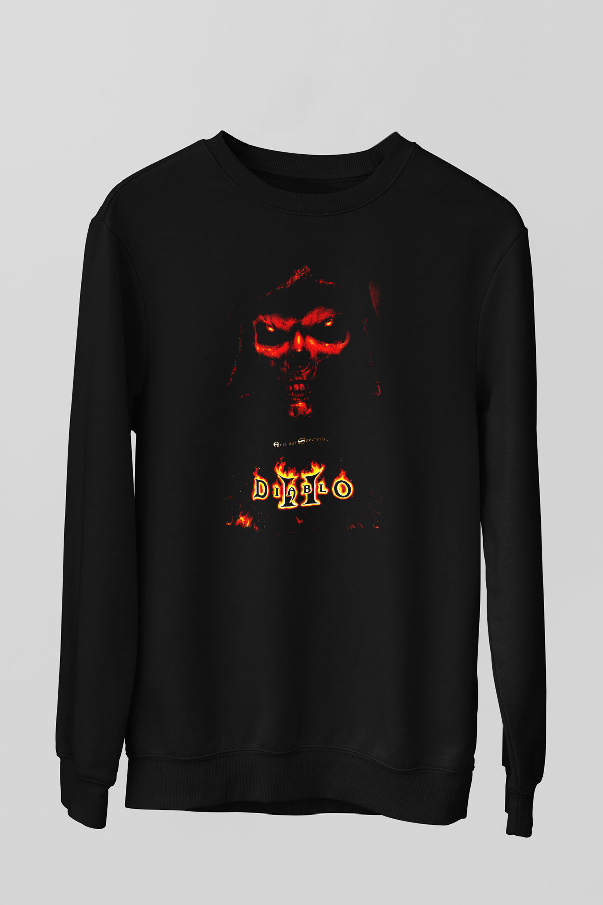 Diablo Siyah Unisex Sweatshirt