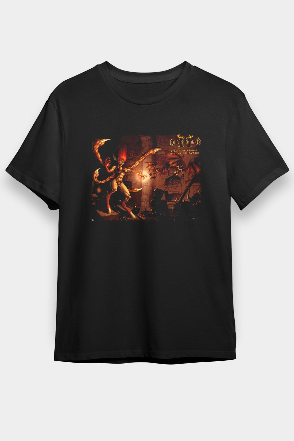 Diablo Siyah Unisex Tişört T-Shirt