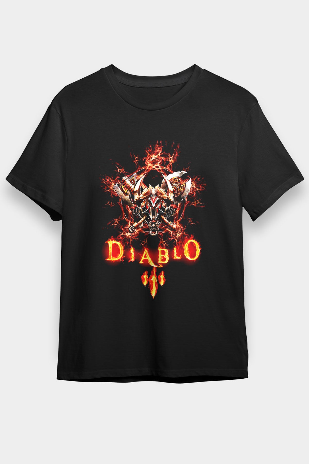 Diablo Siyah Unisex Tişört T-Shirt