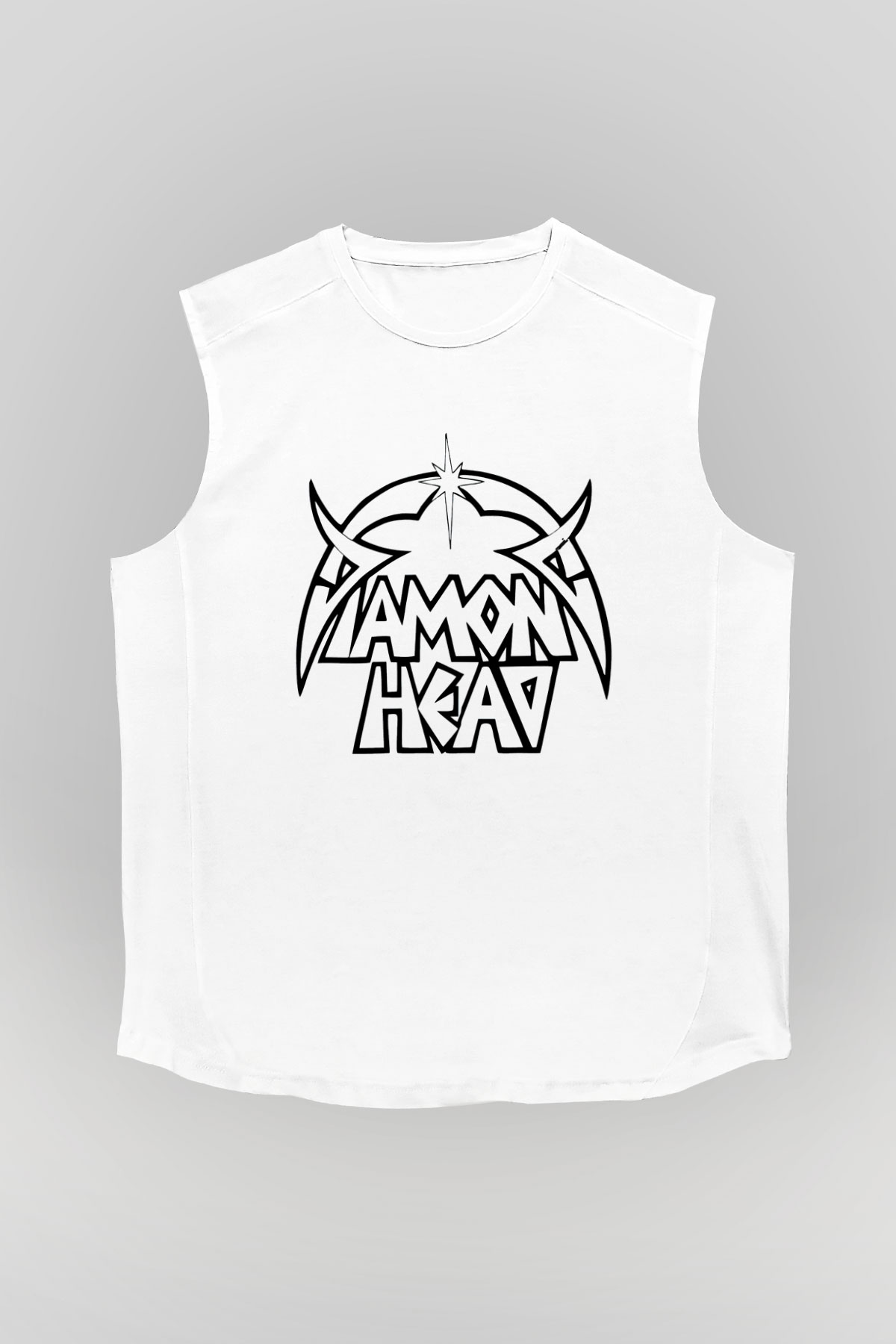 Diamond Head Beyaz Unisex Kolsuz Tişört