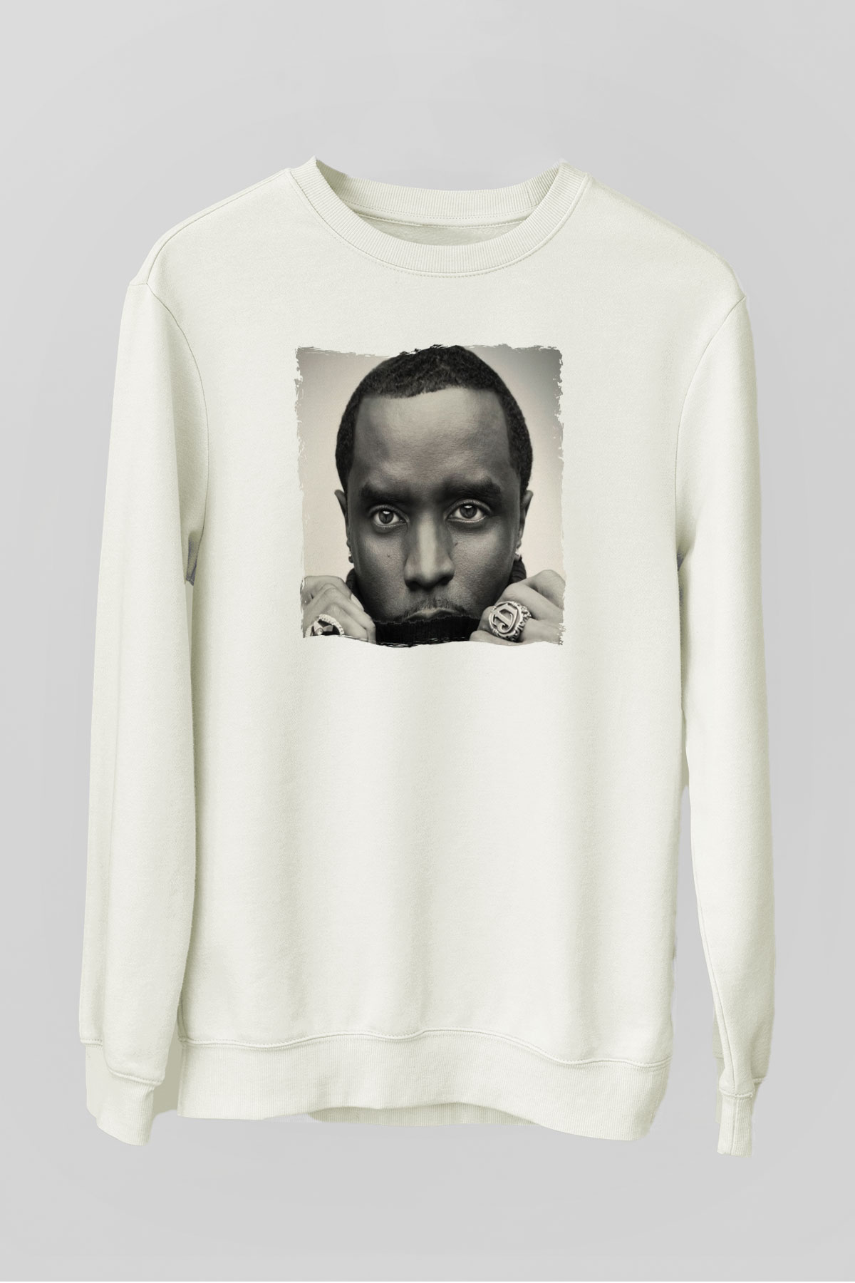 Diddy Beyaz Unisex Sweatshirt