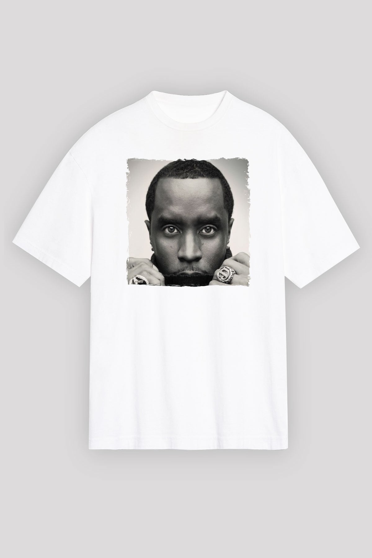 Diddy Beyaz Unisex Tişört T-Shirt - TişörtFabrikası