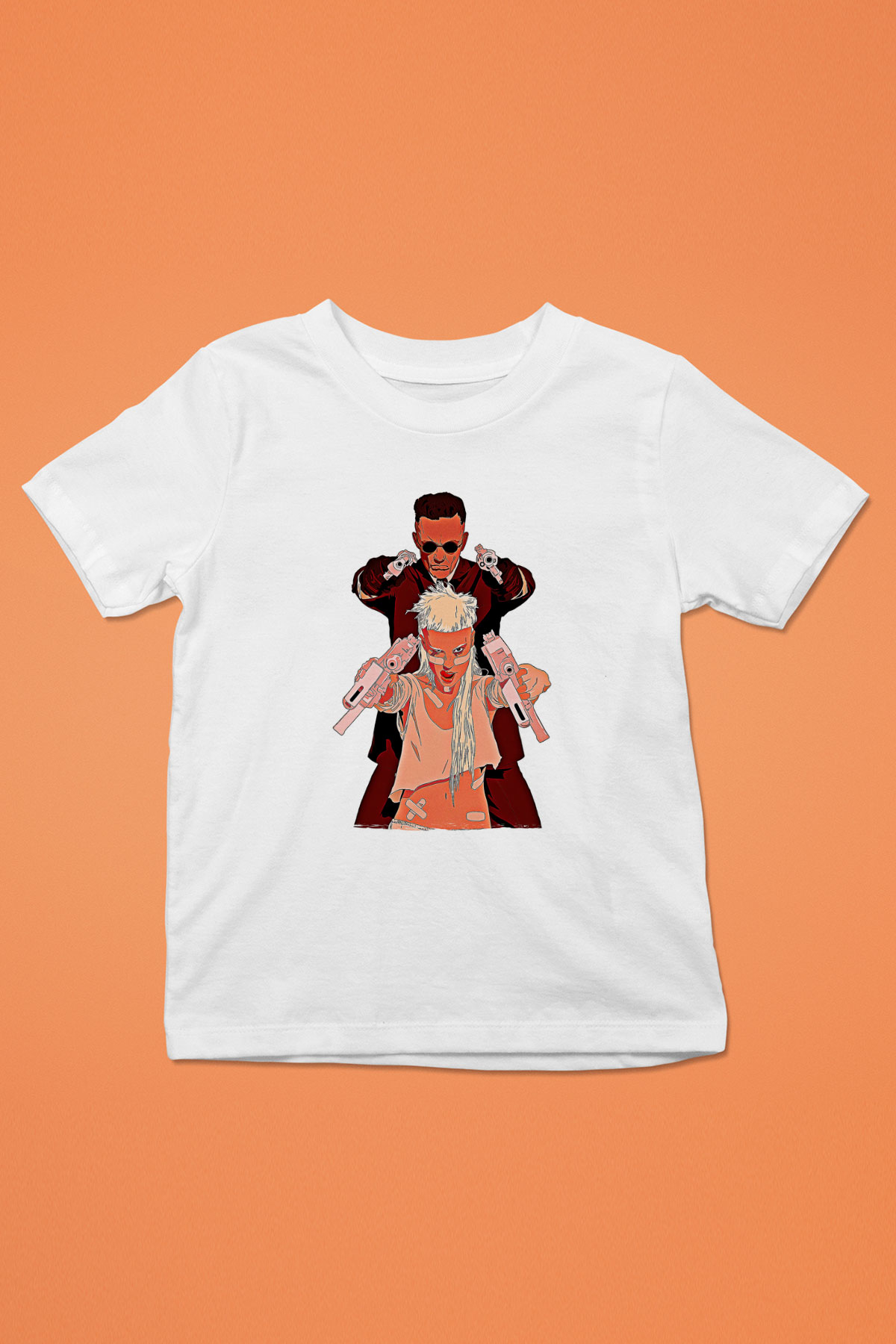 Die Antwoord Baskılı Beyaz Unisex Beyaz Çocuk Tişört - Tshirt