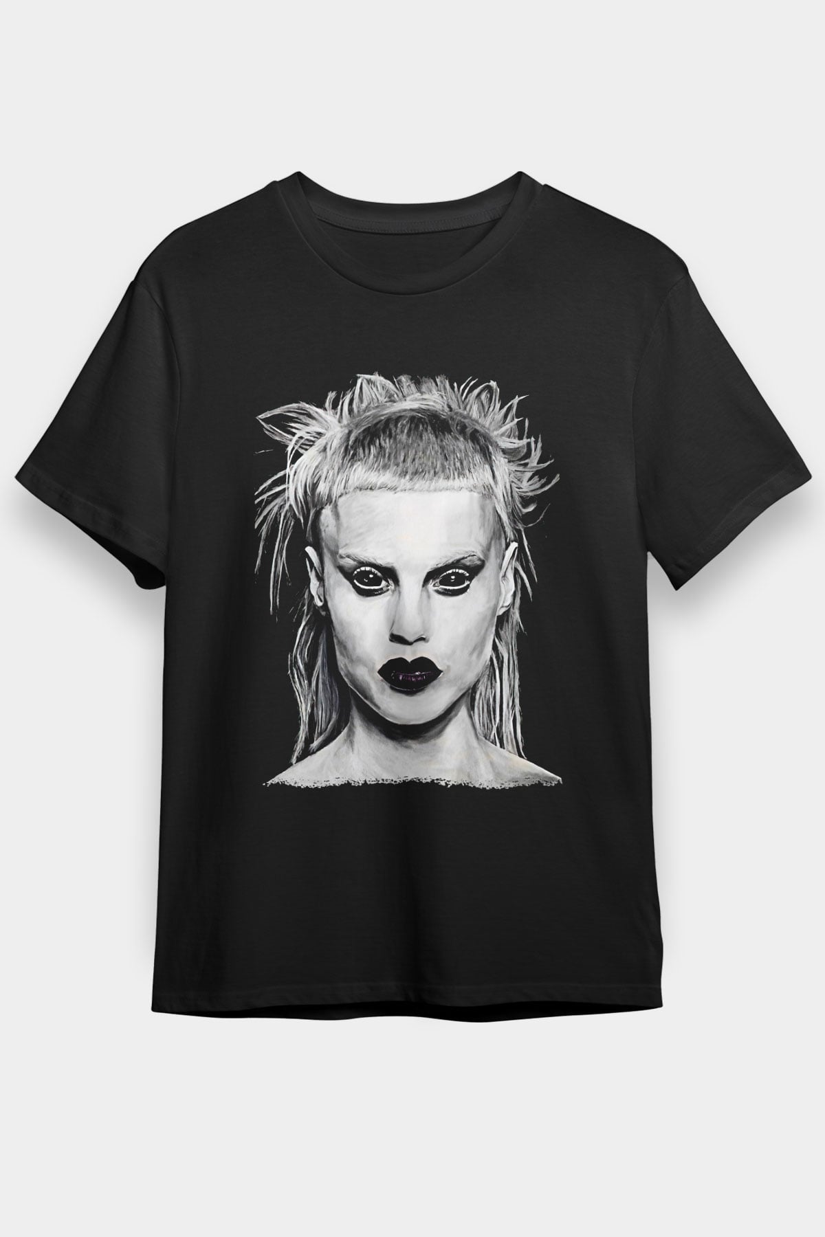Die Antwoord Baskılı Unisex Siyah Tişört - Tshirt