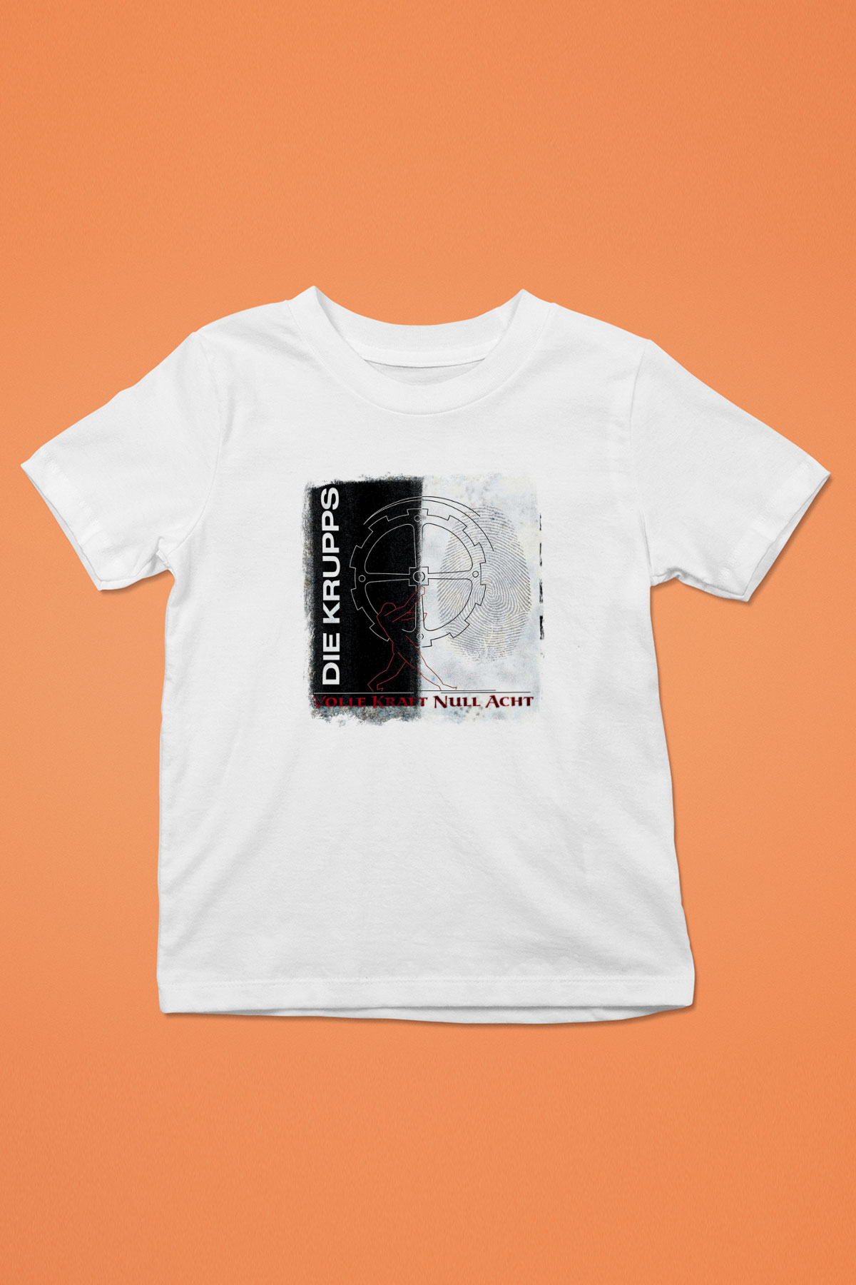 Die Krupps Baskılı Unisex Beyaz Çocuk Tişört