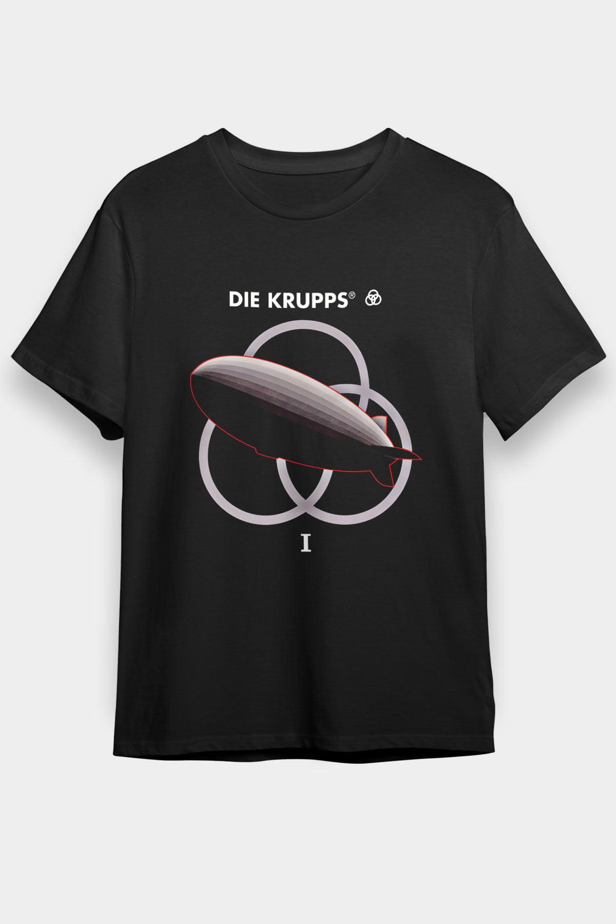 Die Krupps Baskılı Unisex Siyah Tişört