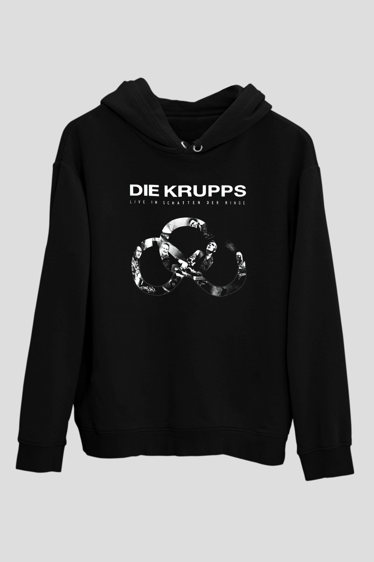 Die Krupps Siyah Unisex Hoodie