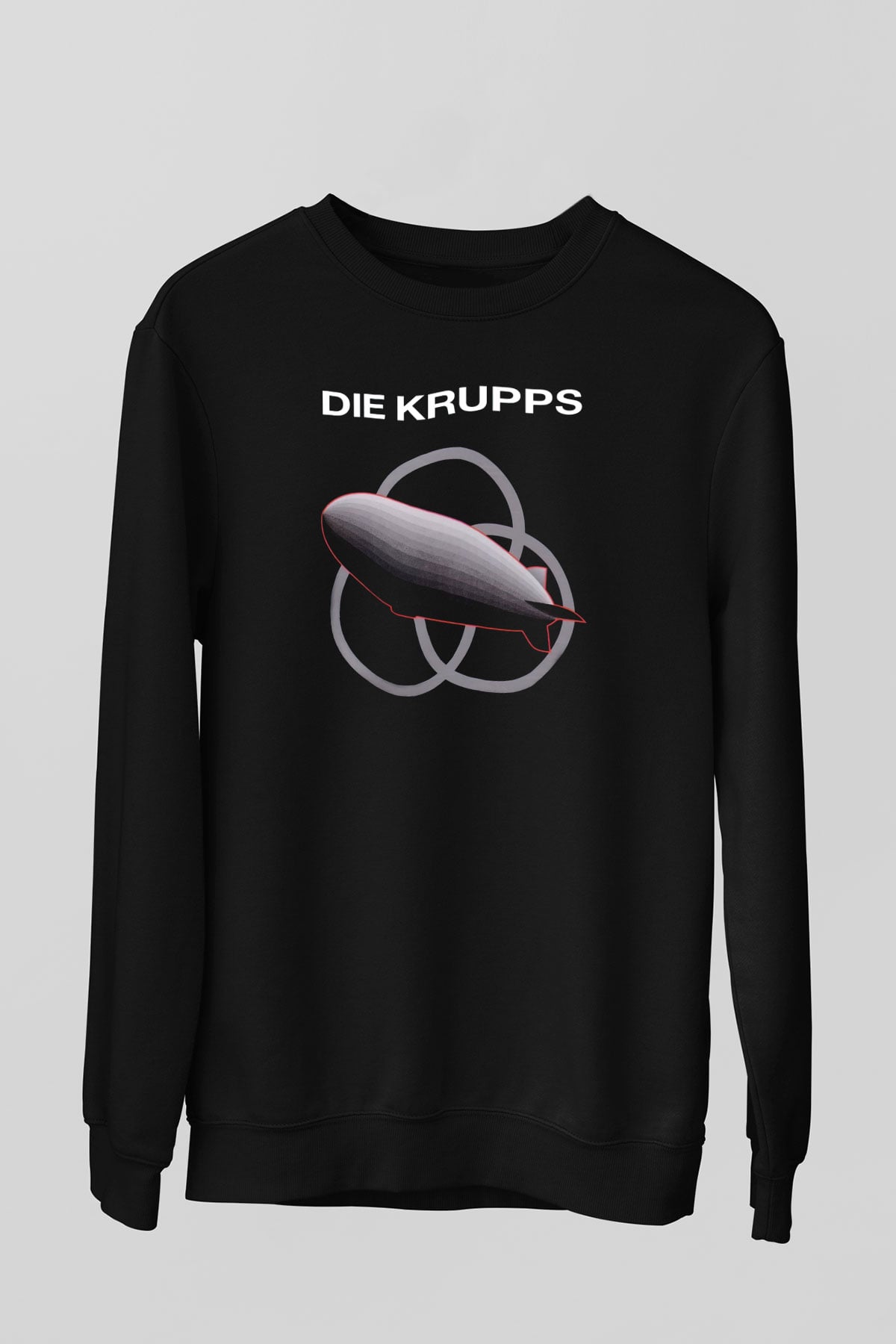 Die Krupps Siyah Unisex Sweatshirt