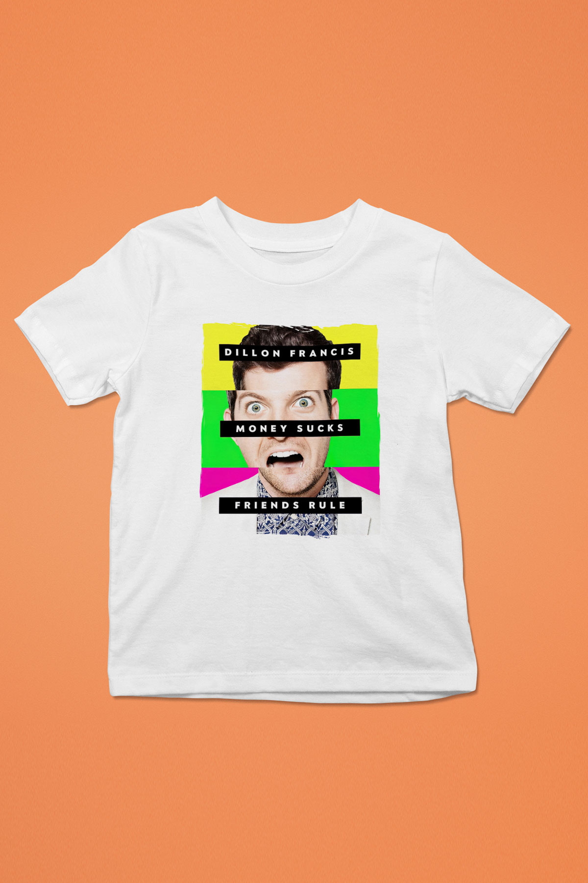 Dillion Francis Beyaz Unisex Çocuk Tişört