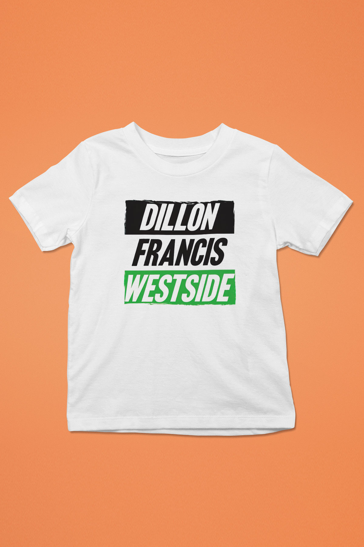 Dillion Francis Beyaz Unisex Çocuk Tişört