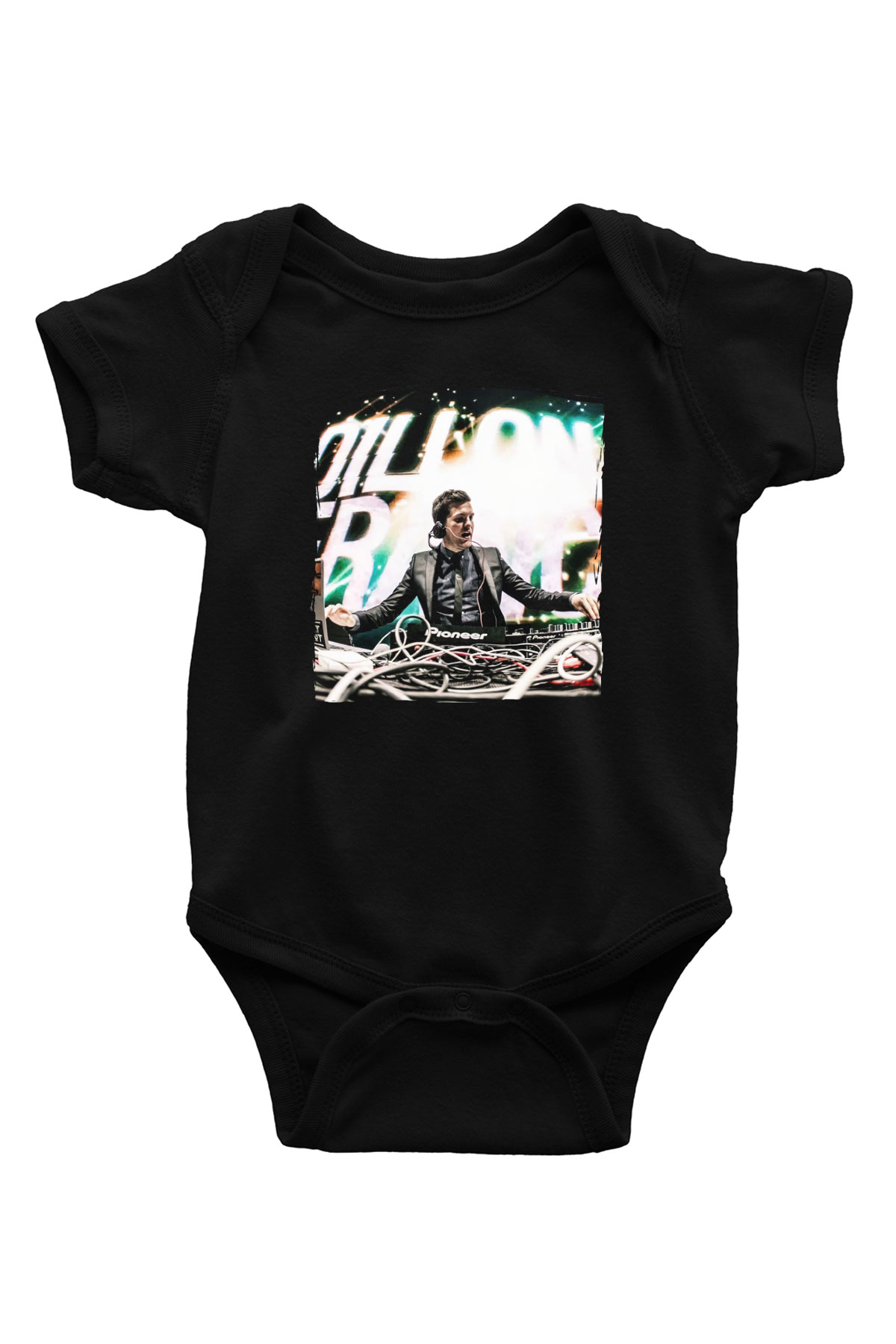 Dillion Francis Siyah Bebek Body - Zıbın