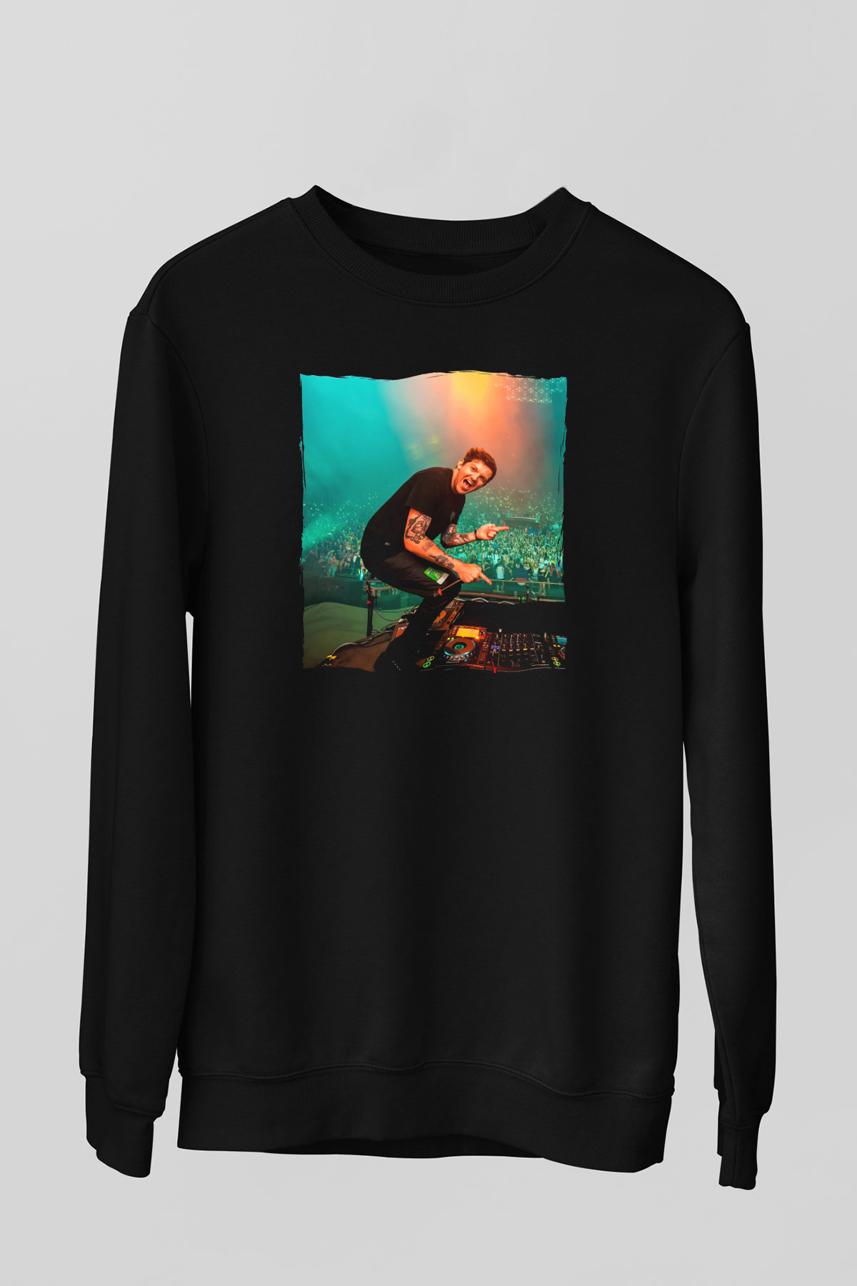 Dillion Francis Siyah Unisex Sweatshirt